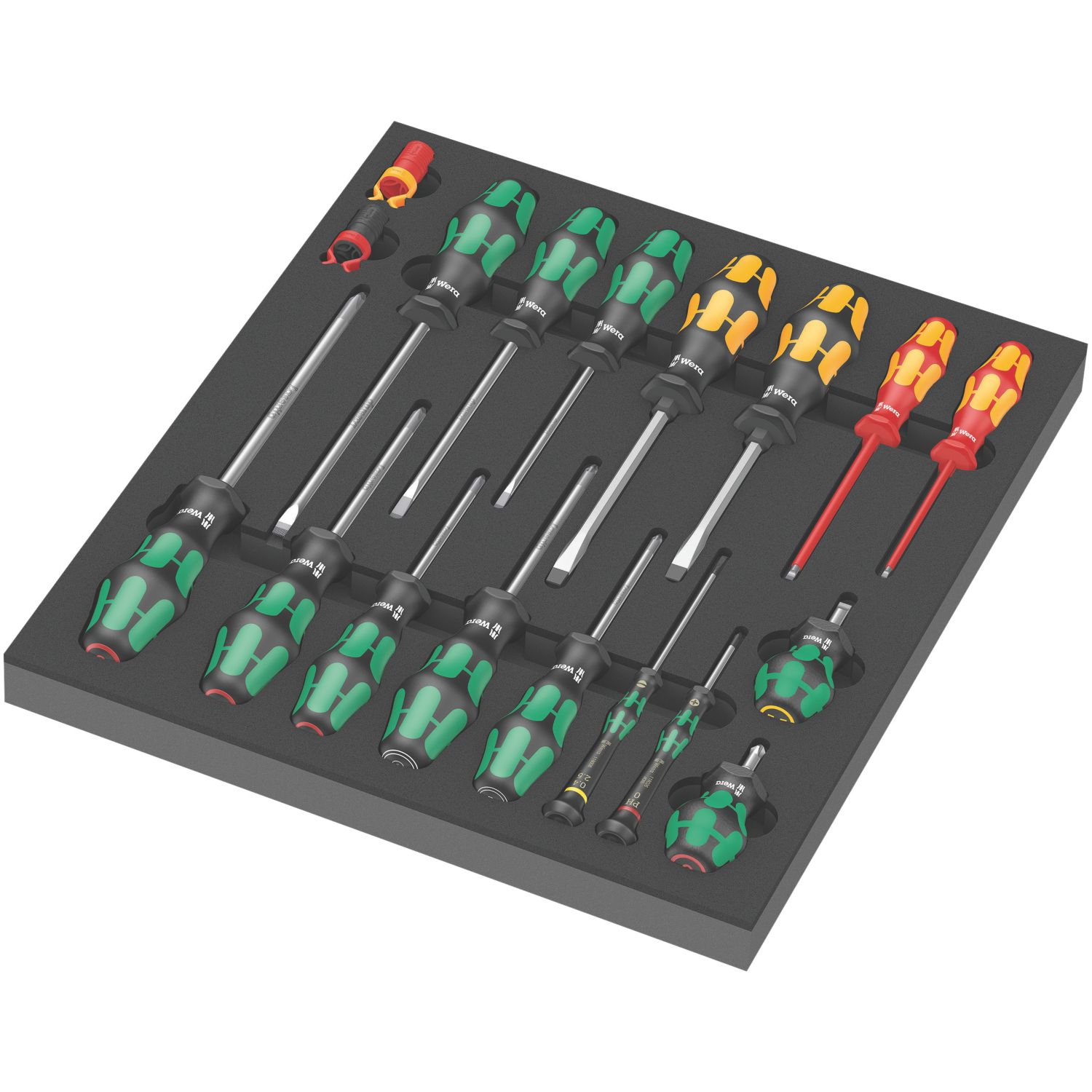 Wera 9710 (1) Foam Insert Mixed Screwdriver Set 18 Pcs (121XX)