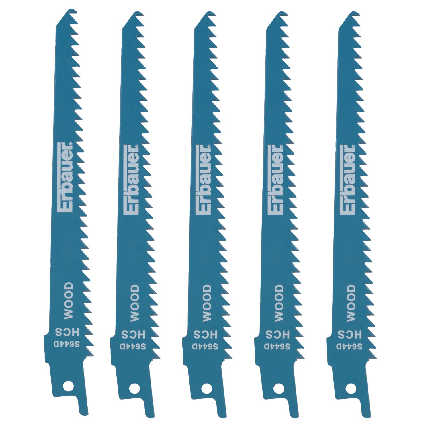 Erbauer Multi-Material Reciprocating Saw Blades 130mm 5 Pack (1227D)