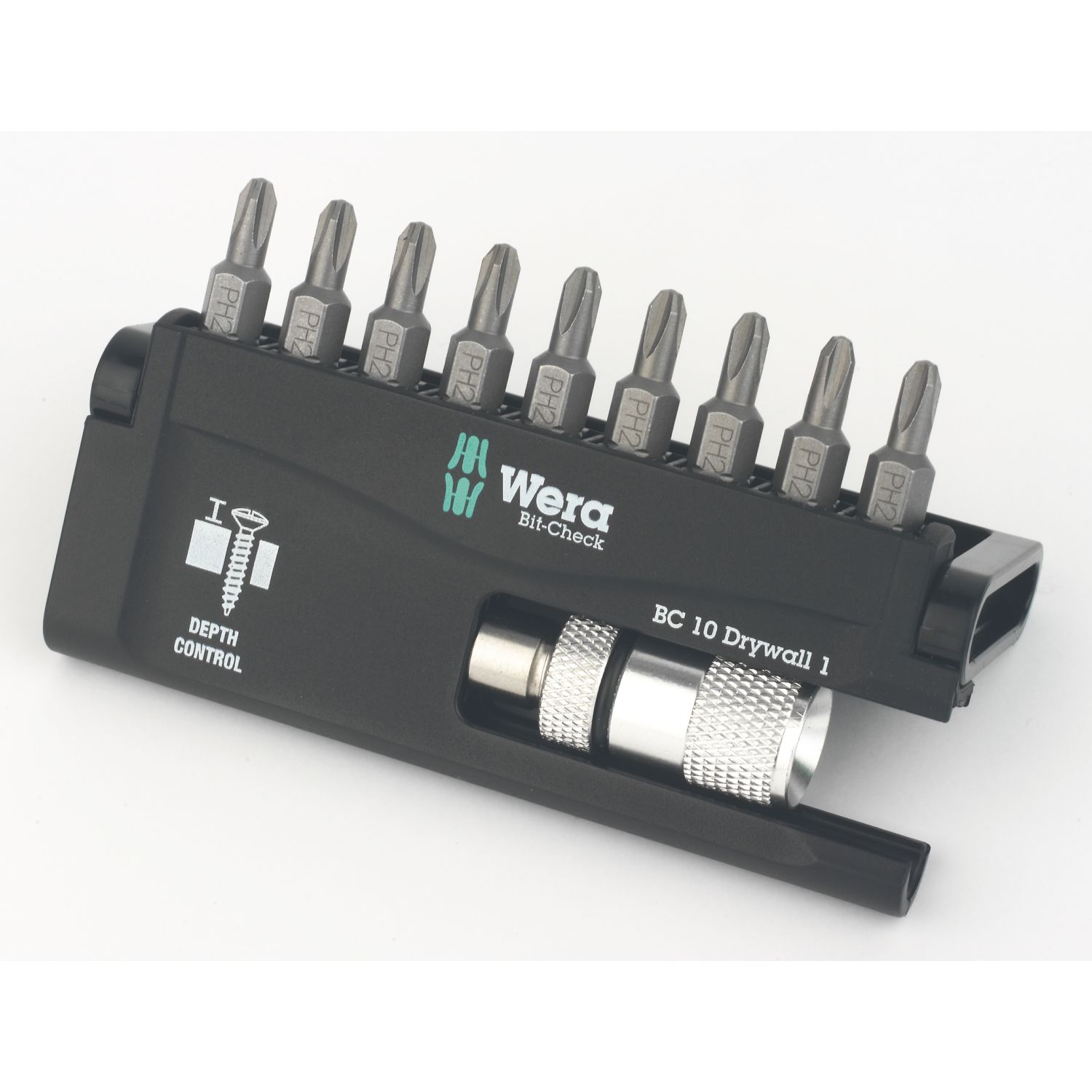 Wera Bit-Check 10 Drywall 1 1/4" Hex Shank Mixed Bit Set 10 Pieces (122FW)