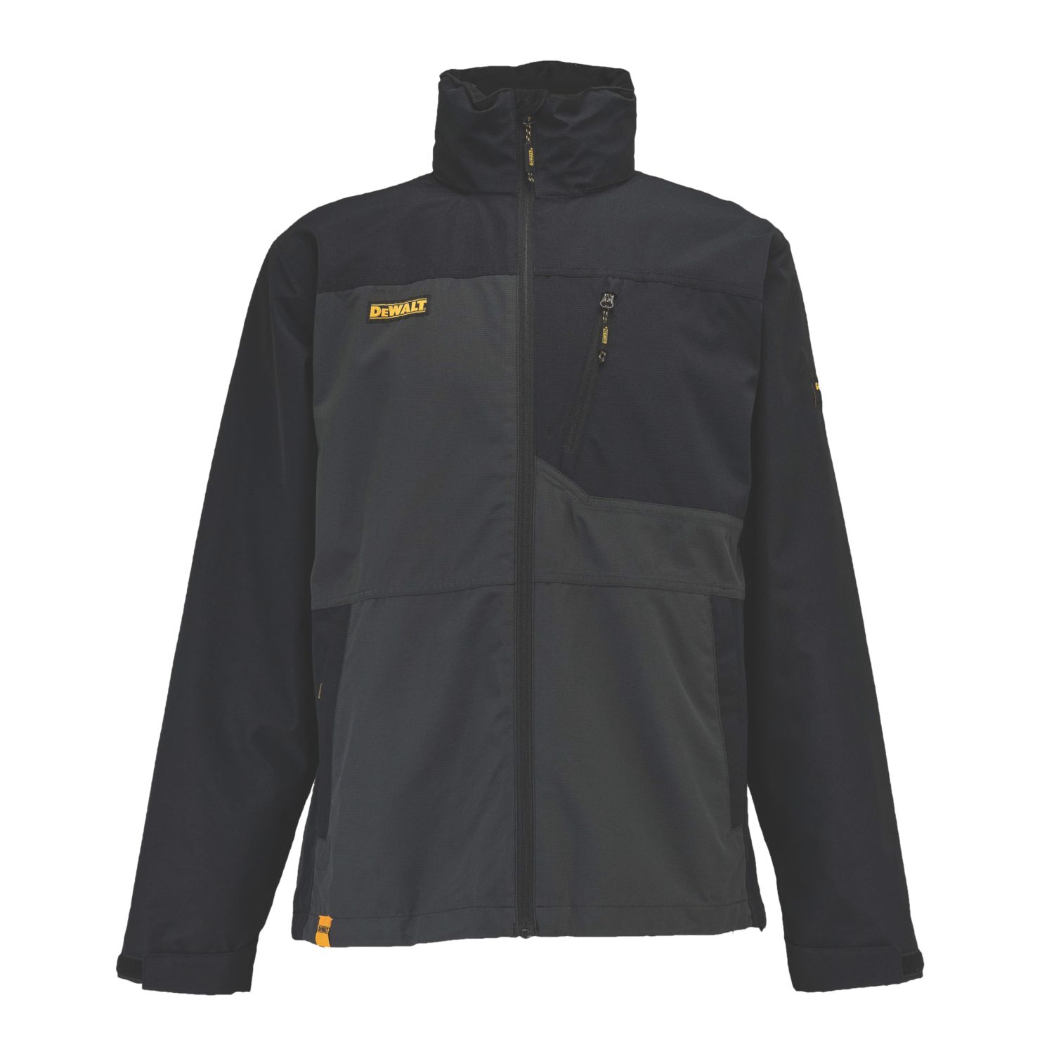 DEWALT Southampton Waterproof & Breathable Jacket Black/Grey X Large Size 45-47" Chest (122VN)