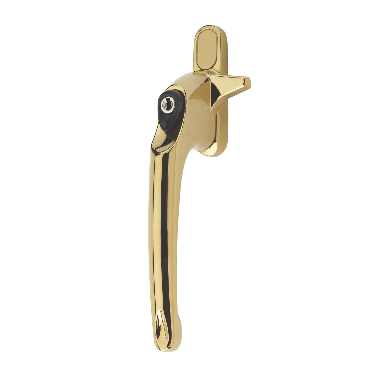 ERA Left-Handed Cockspur Window Handle Gold (123AW)