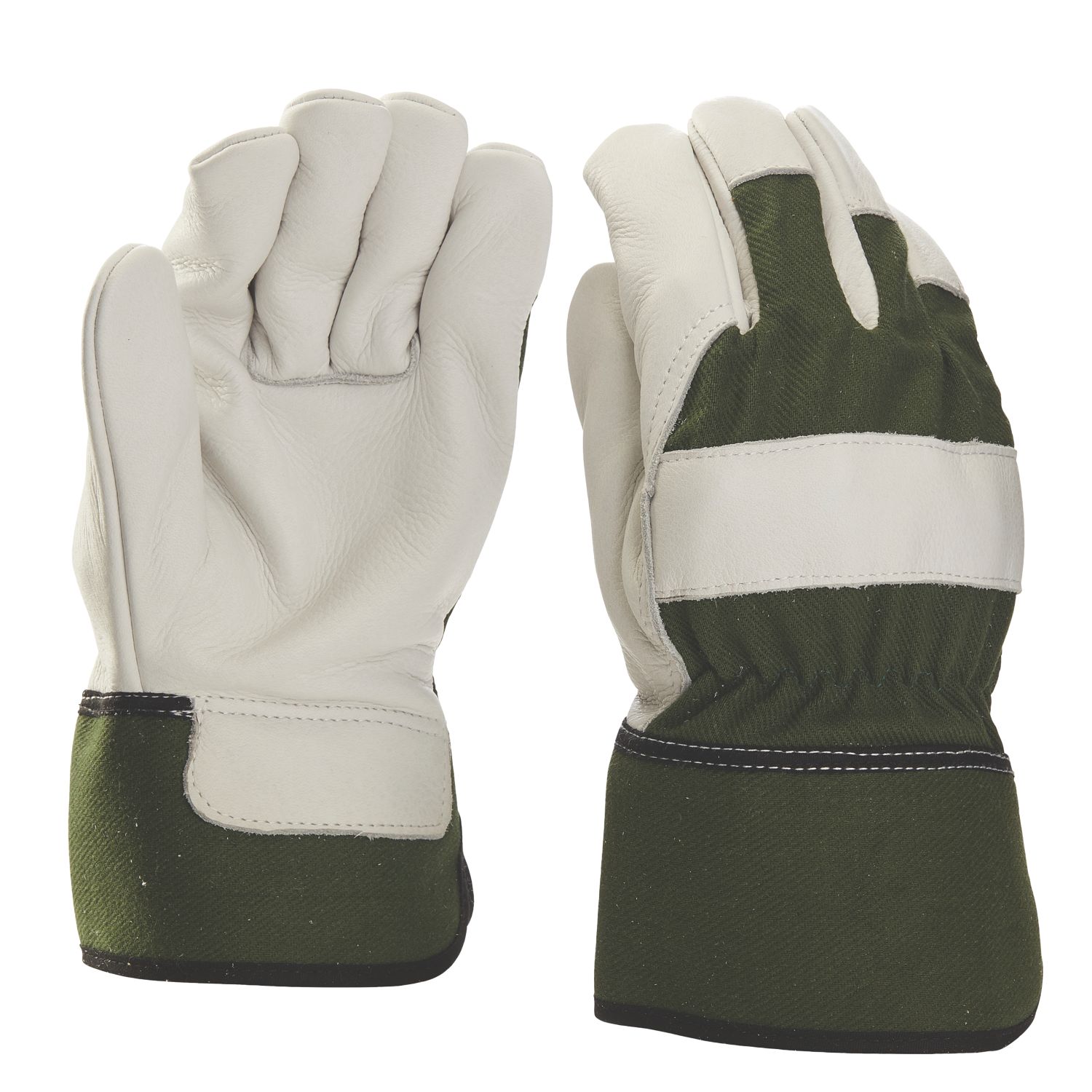 Verve Leather Garden Rigger Gloves Green Large (123RR)