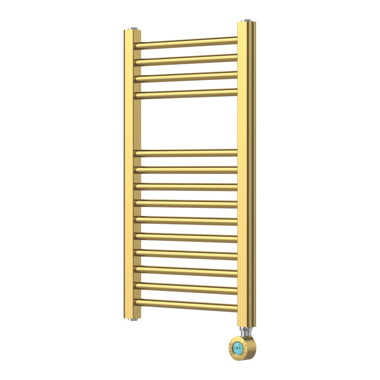 Flomasta 700mm x 400mm 511BTU Gold Flat Electric Towel Radiator (123YN)