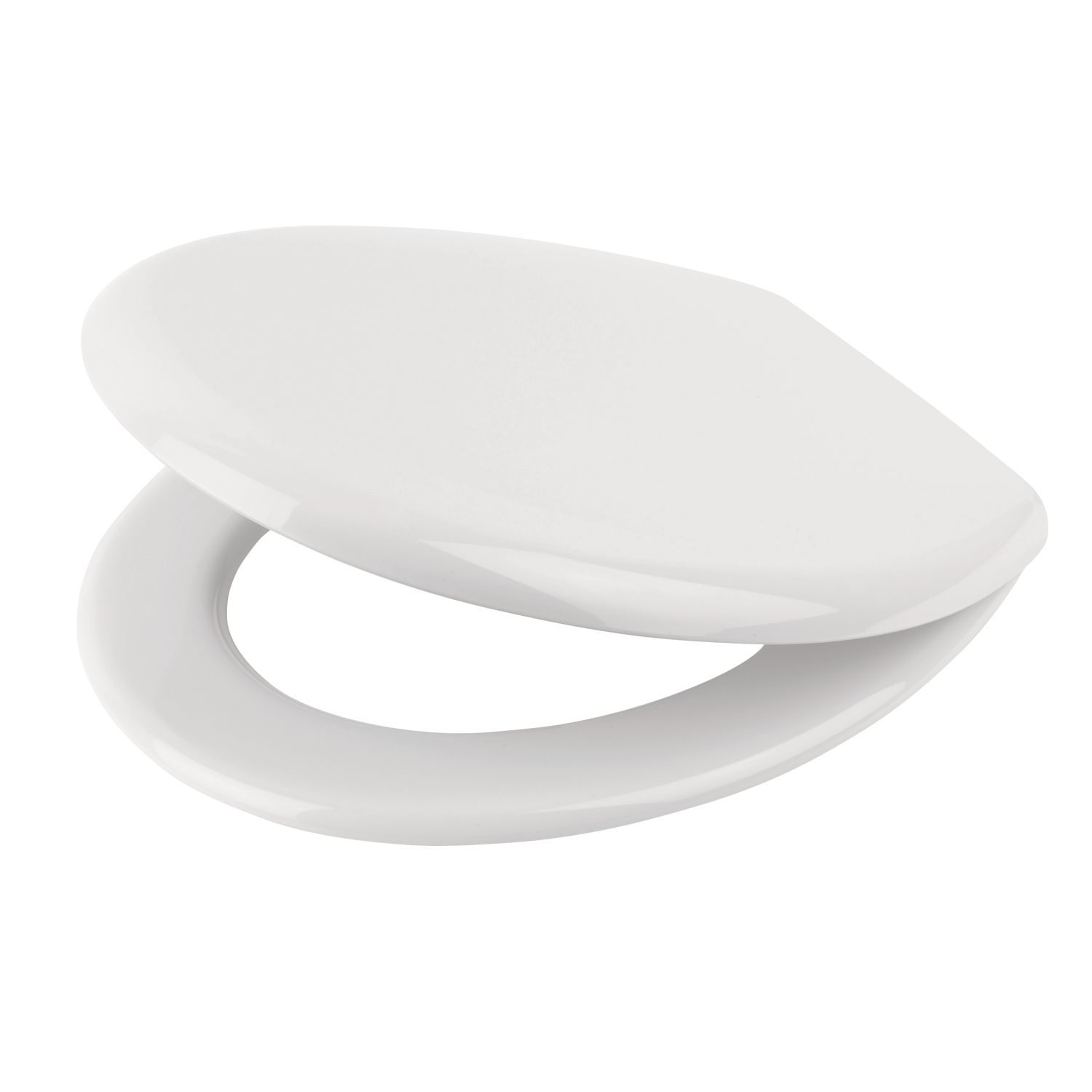 Swirl Toilet Seat Polypropylene White (1247G)