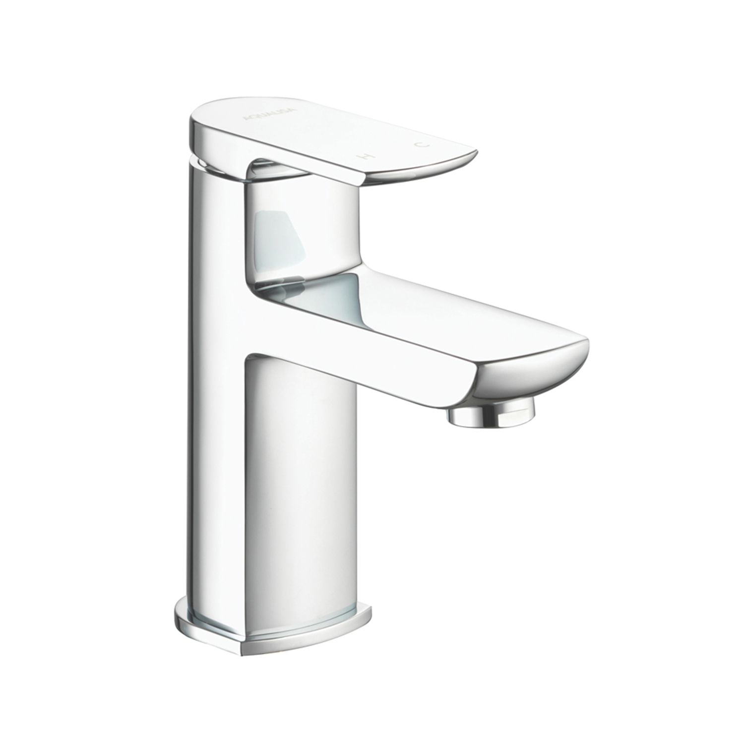 Aqualisa Downtown Chrome 147mm Standard Lever Mono Basin Pillar Tap With Clicker Waste (125AJ)