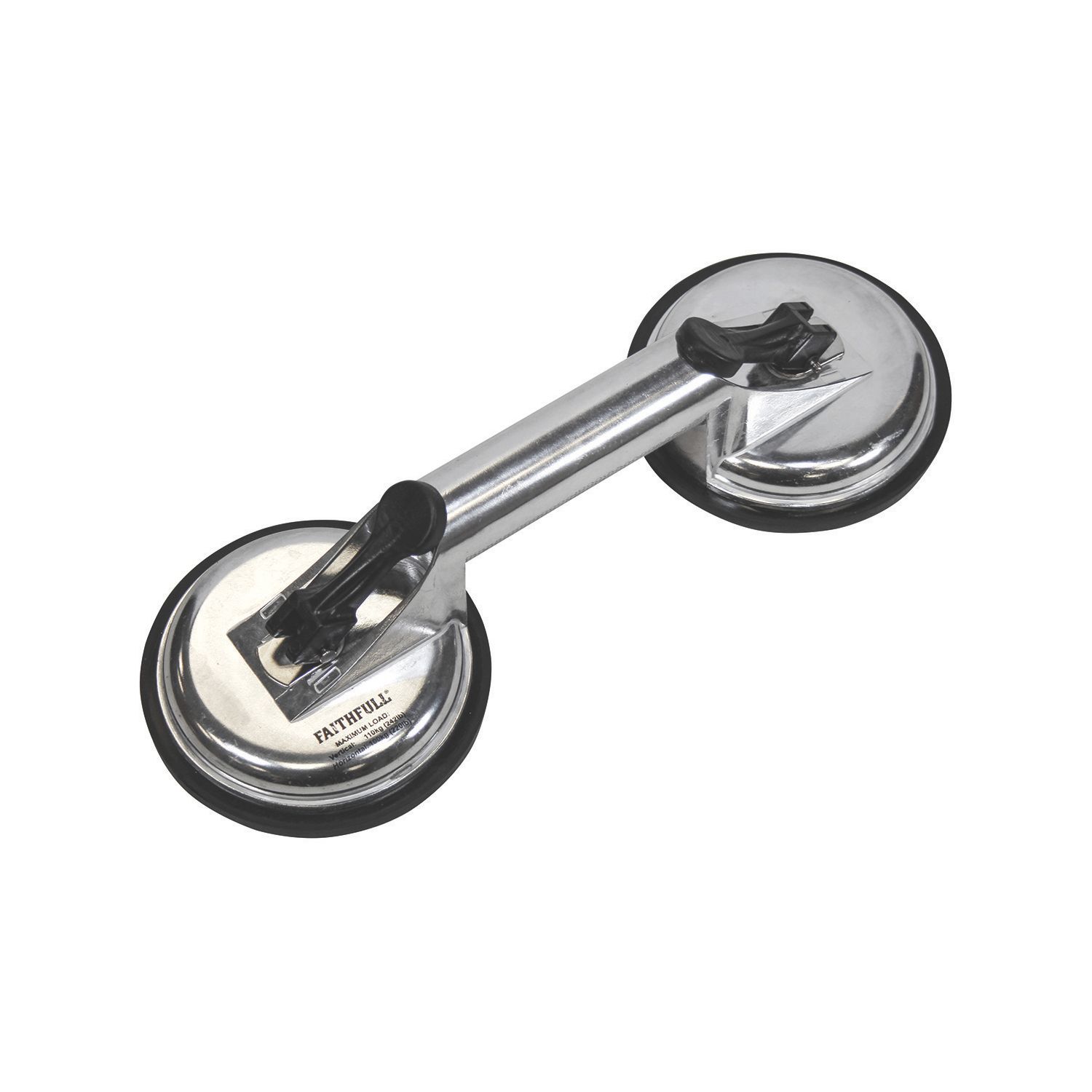 Faithfull Double Cup Suction Lifter (125GC)