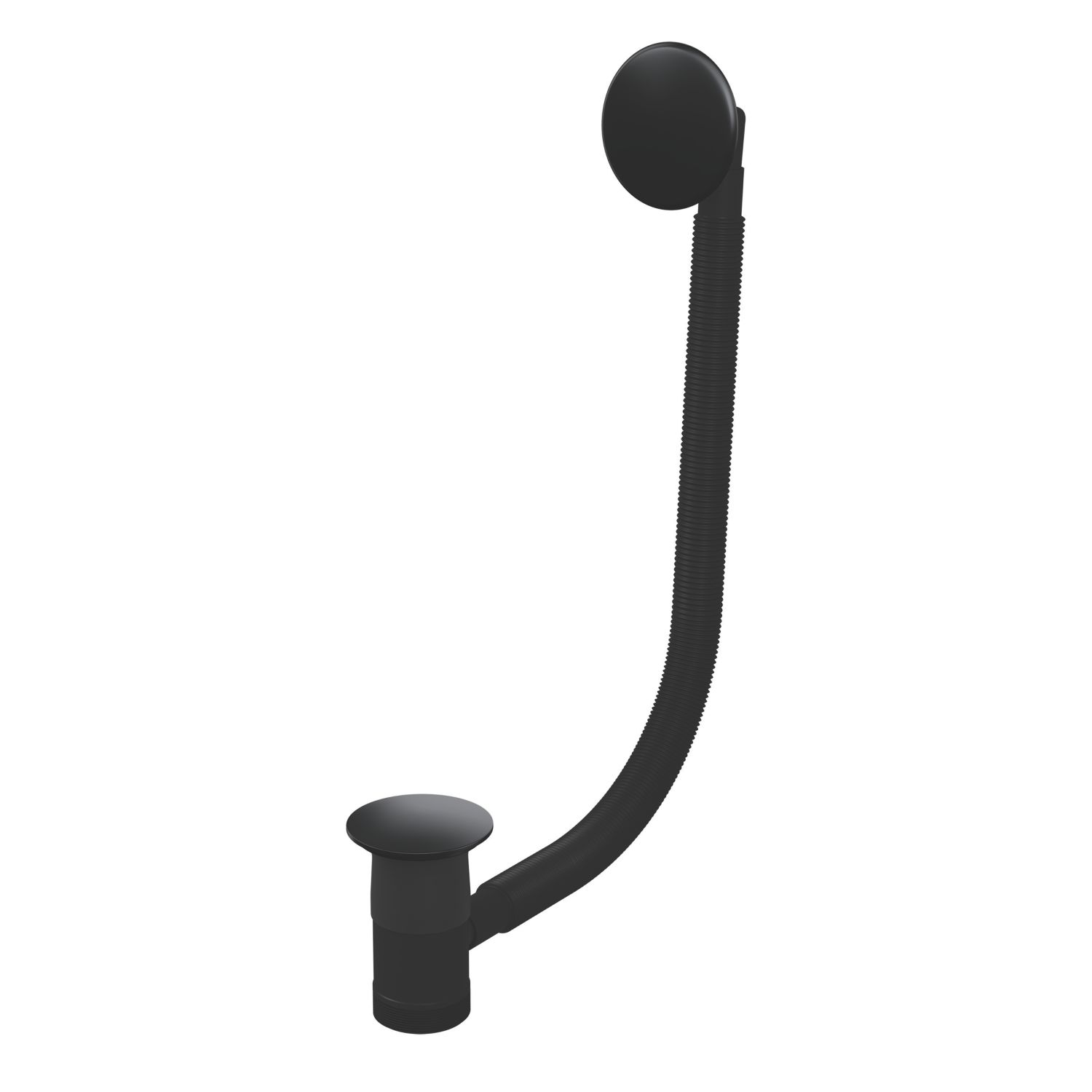 Top-Fix Bath Waste & Overflow Matt Black (125VN)