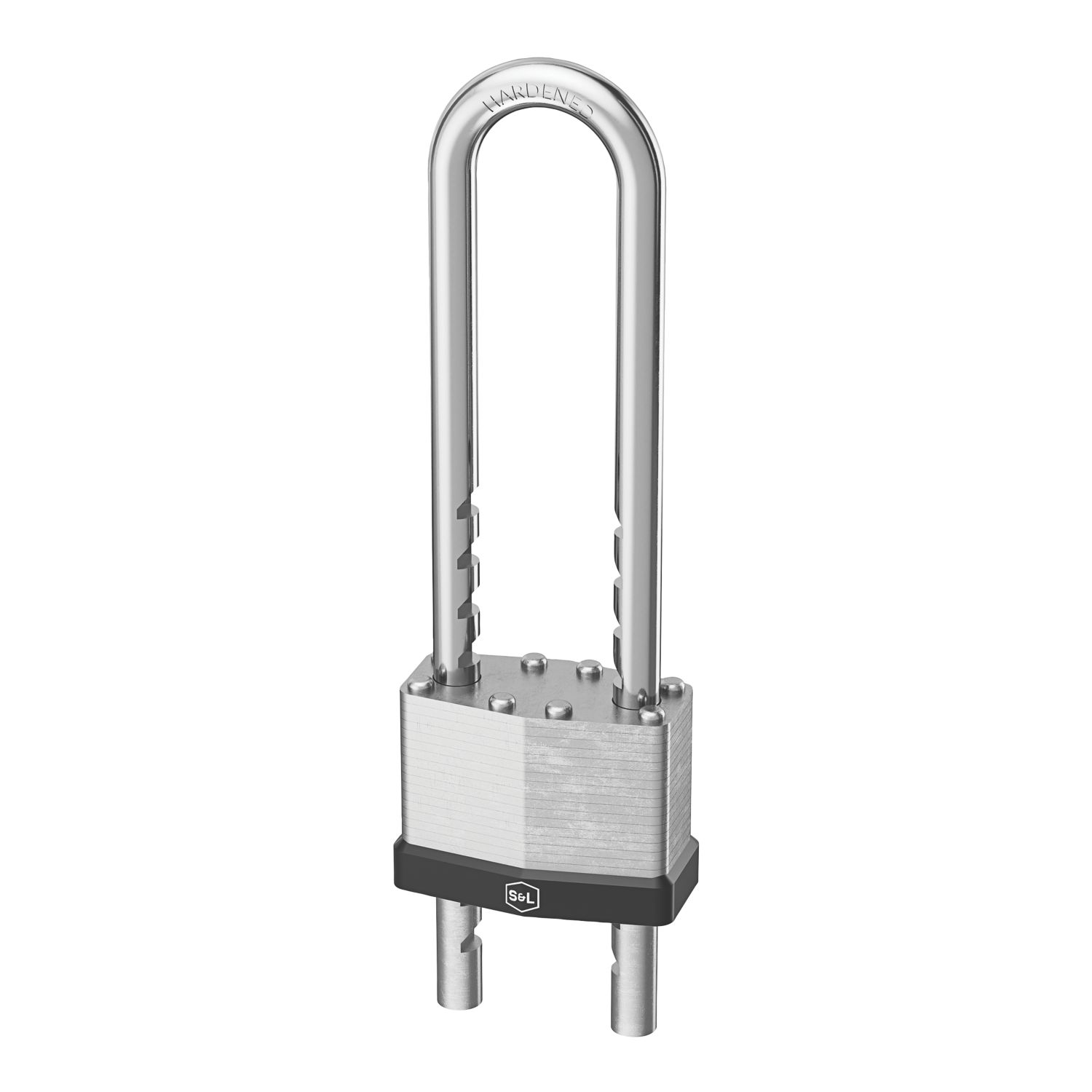 Smith & Locke Laminated Steel Long Shackle Padlock 50mm (126FC)