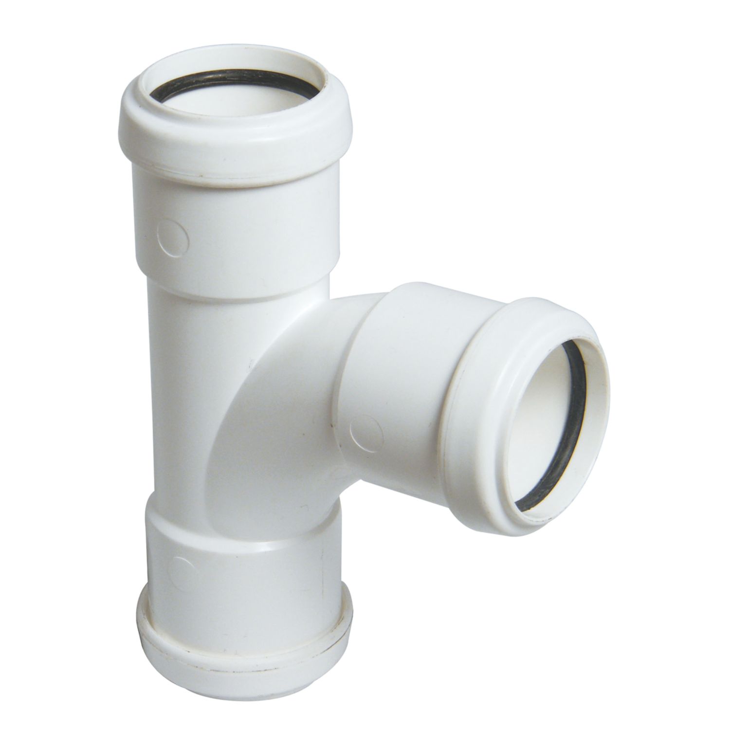 FloPlast Push-Fit Equal Tee White 92.5 (87.5)° 32mm (12701)