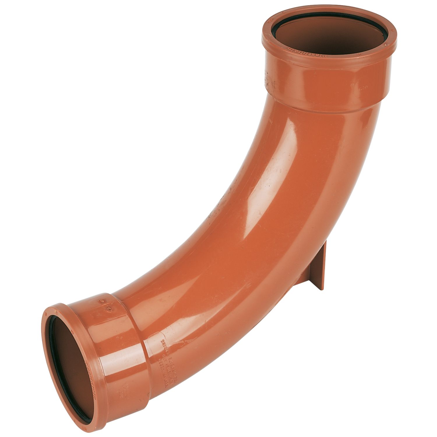 FloPlast Push-Fit 87.5° Double Socket Rest Bend 110mm (12719)