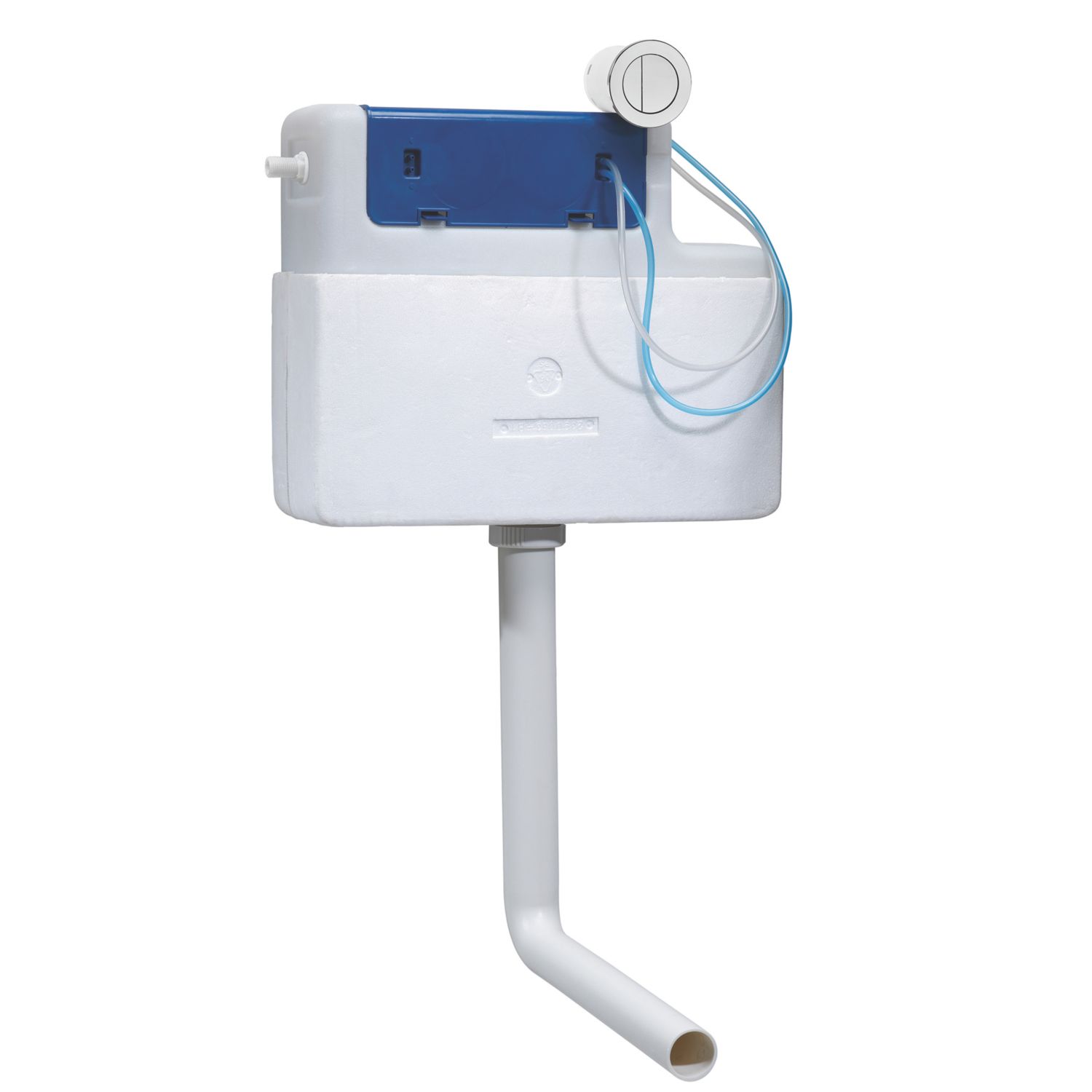 Eddy Side Entry Slimline Concealed Cistern with Flush Button 3/6Ltr (127RM)