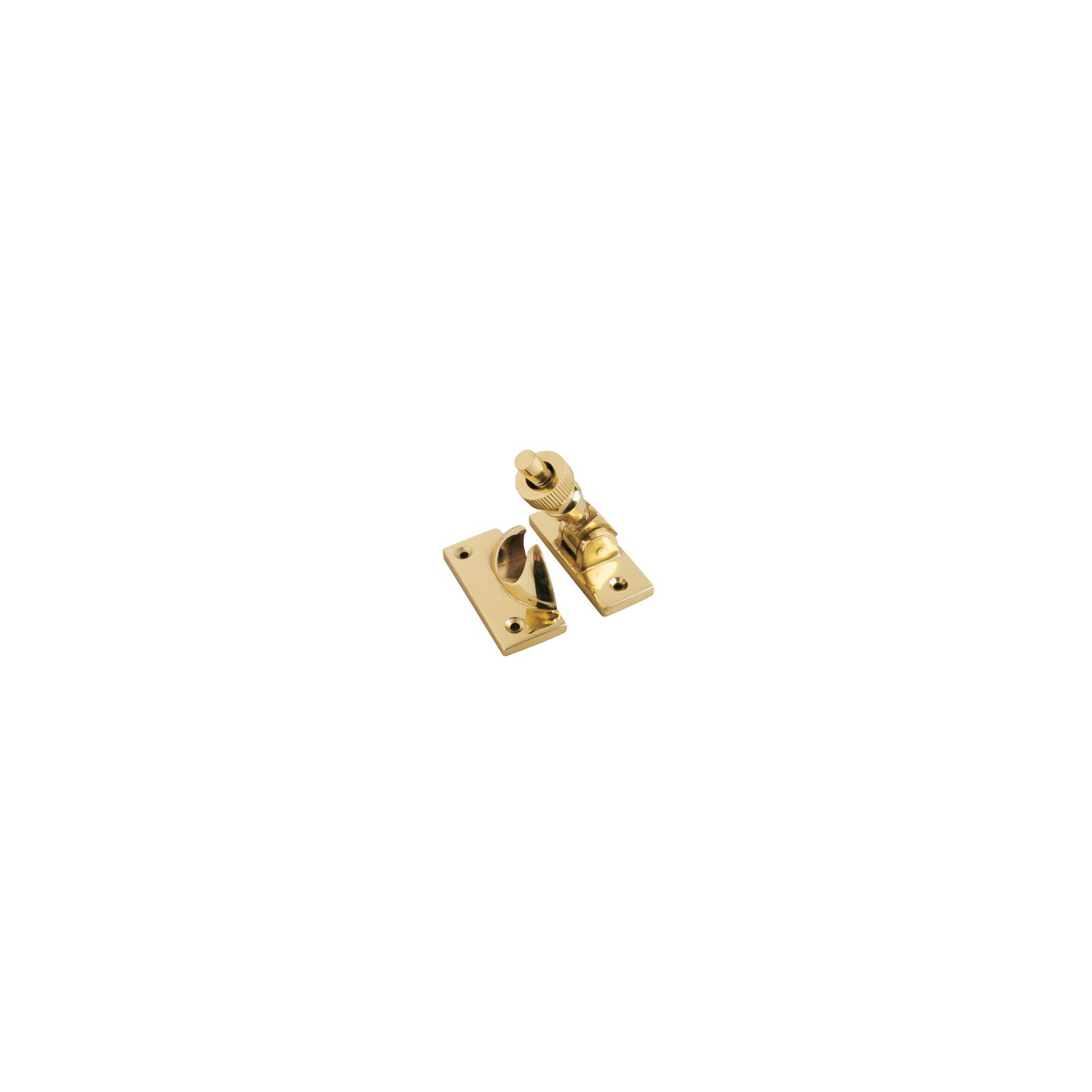 Brighton Sash Fastener Backplate Polished Brass 58mm x 22mm (12811)