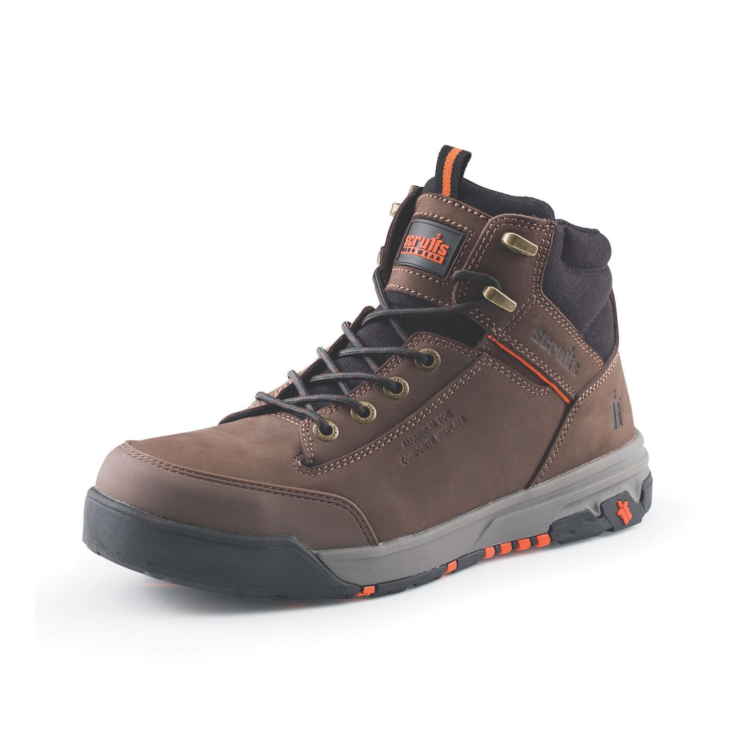 Scruffs Switchback 3 Size 8 Chocolate Water-Resistant Safety Boots (128KH)