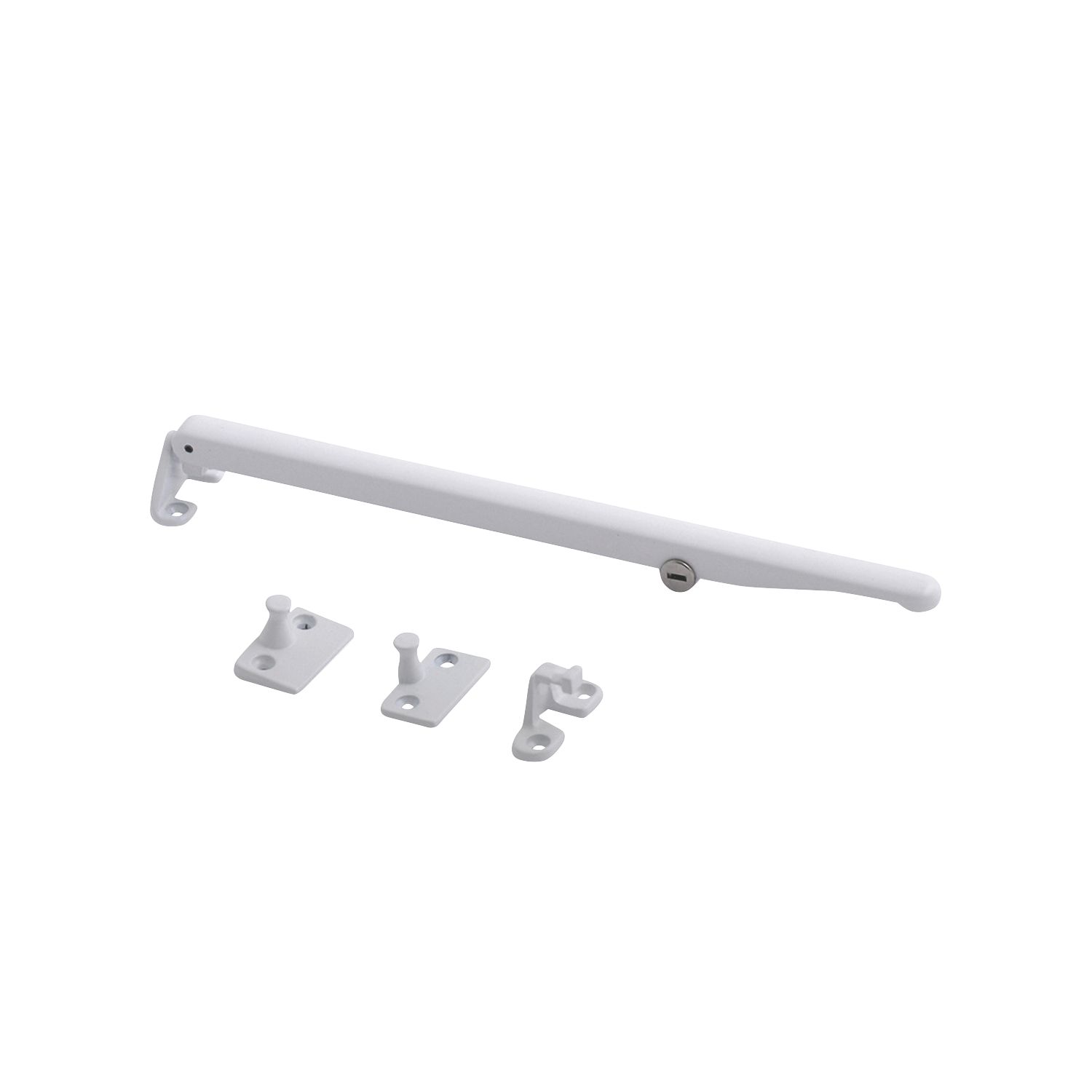 Fab & Fix Classic Locking Window Stay Bar White 280mm (128KR)