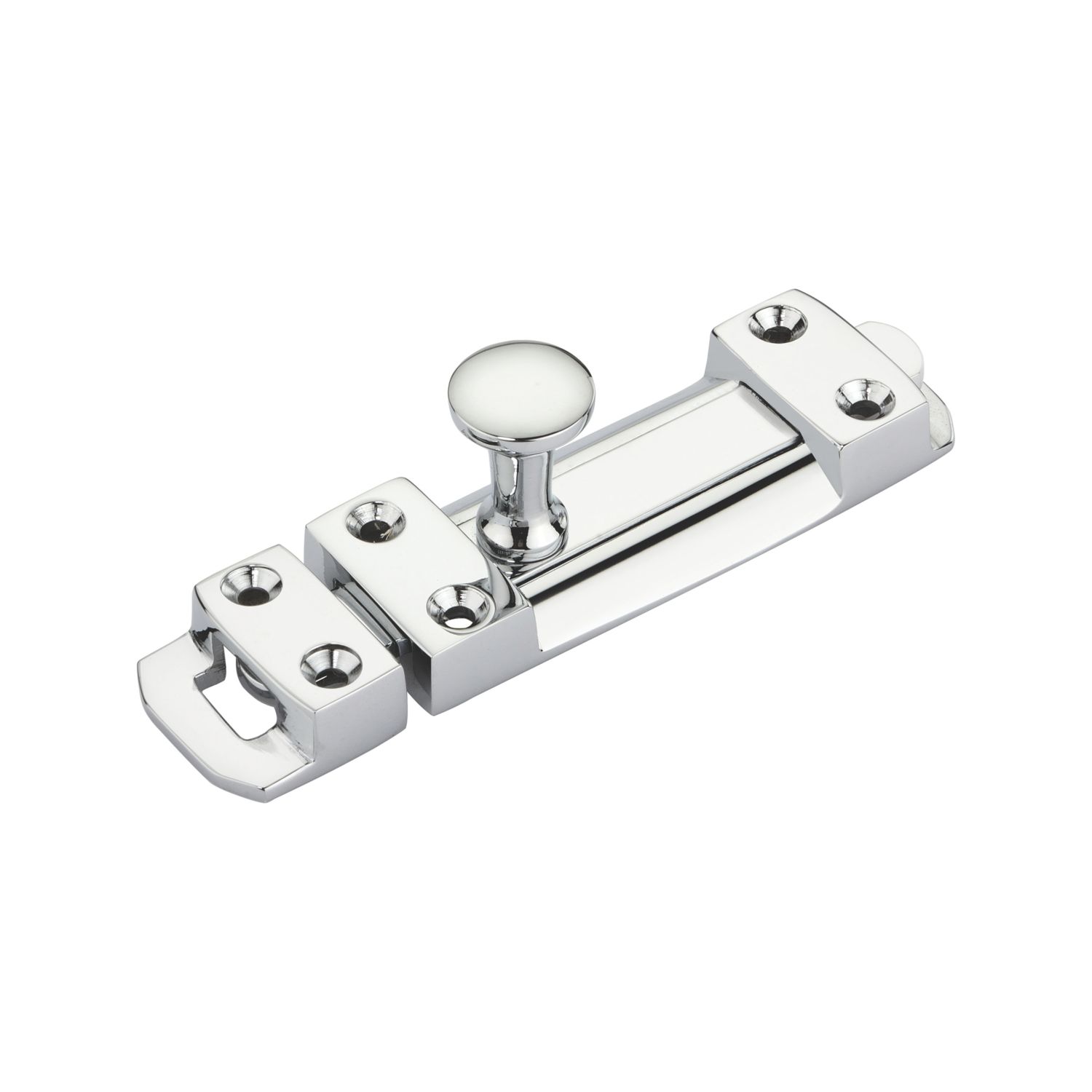 Smith & Locke Flat Door Bolt Polished Chrome 60mm (128TL)