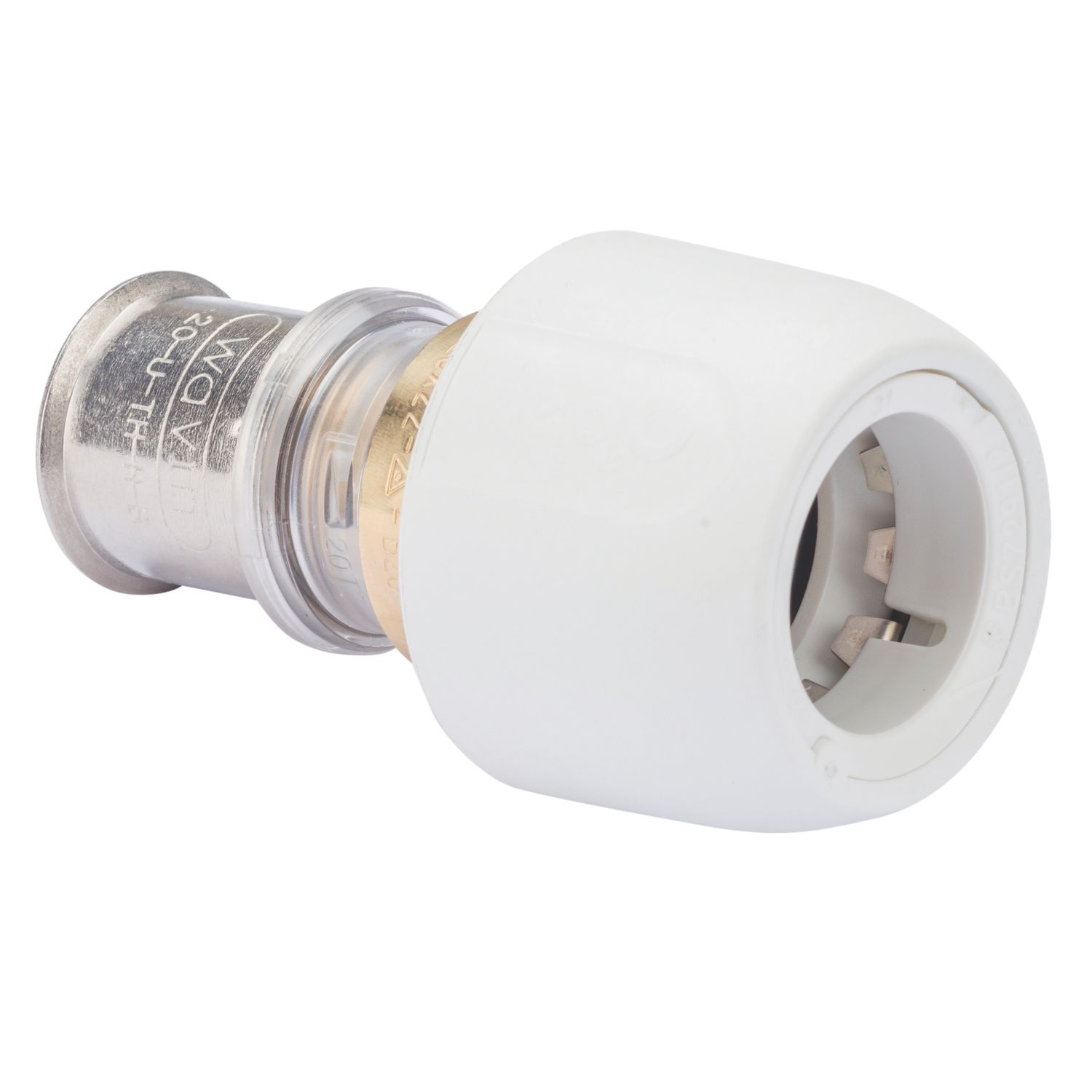 Wavin Tigris Multi-Layer Composite Press-Fit Adapting Coupler to Hep2O 20mm x 22mm 10 Pack (129RM)