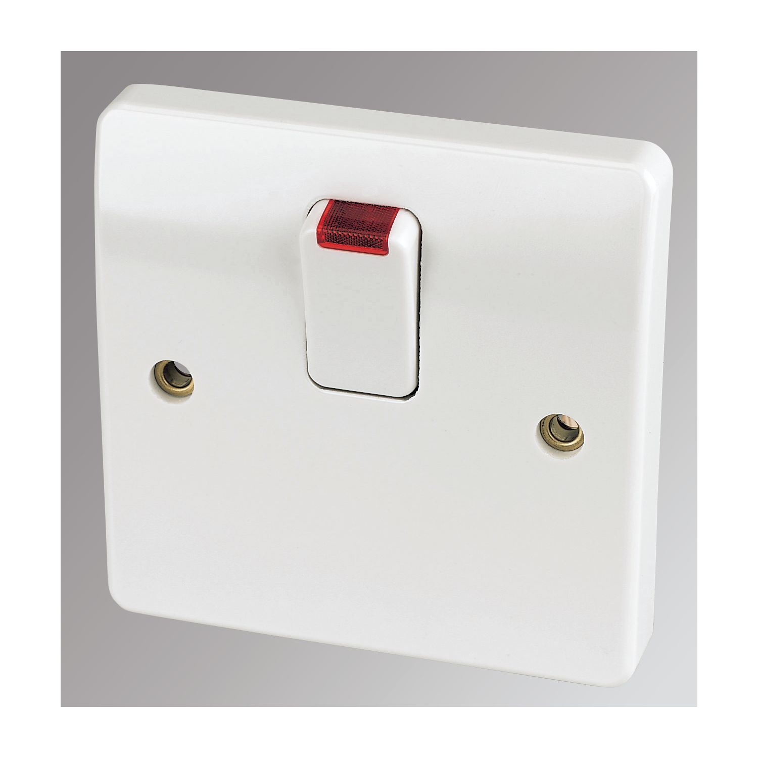 MK Logic Plus 20A 1-Gang DP Control Switch White with Neon (13014)