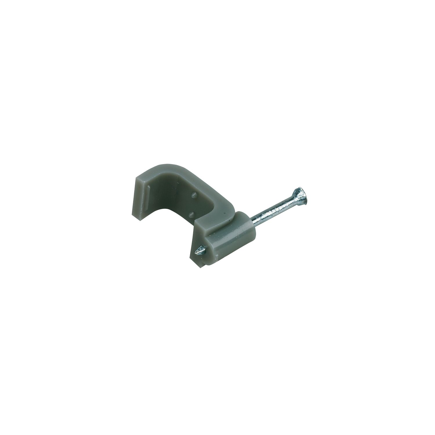 Tower Grey Flat Single Twin & Earth Cable Clip 1.0mm 100 Pack (13171)