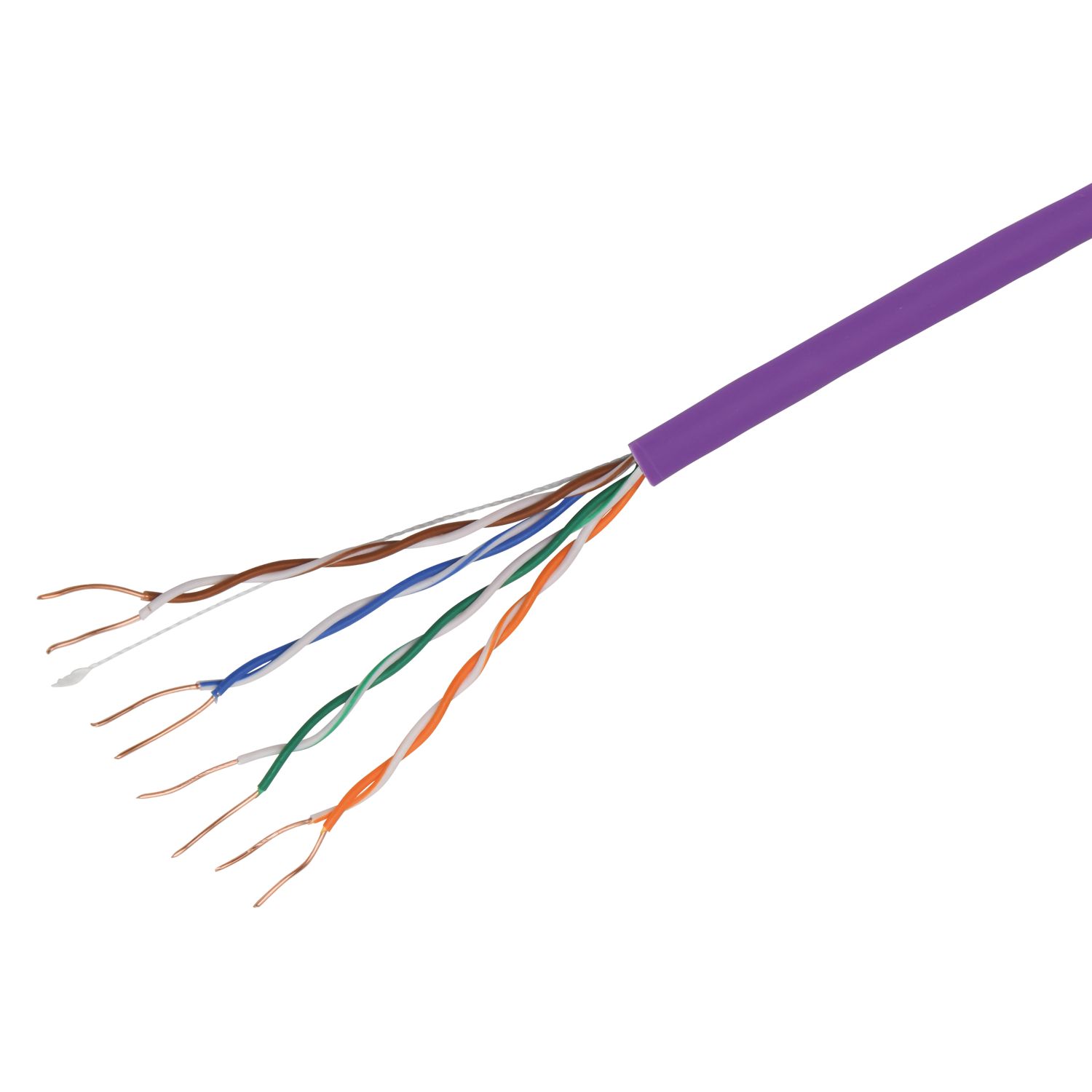 Labgear Cat 5e Purple LSZH 4-Pair 8-Core Unshielded Ethernet Cable 305m Box (132CL)