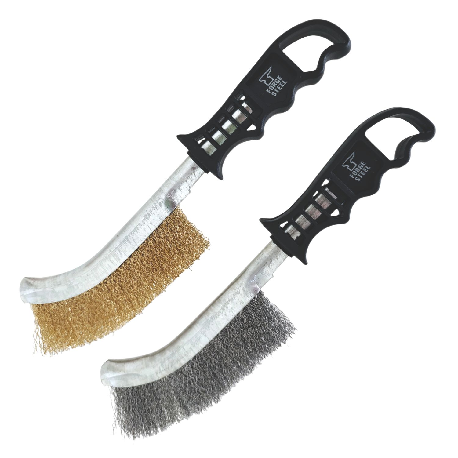 Forge Steel Wire Brush Set 2 Pieces (132XG)