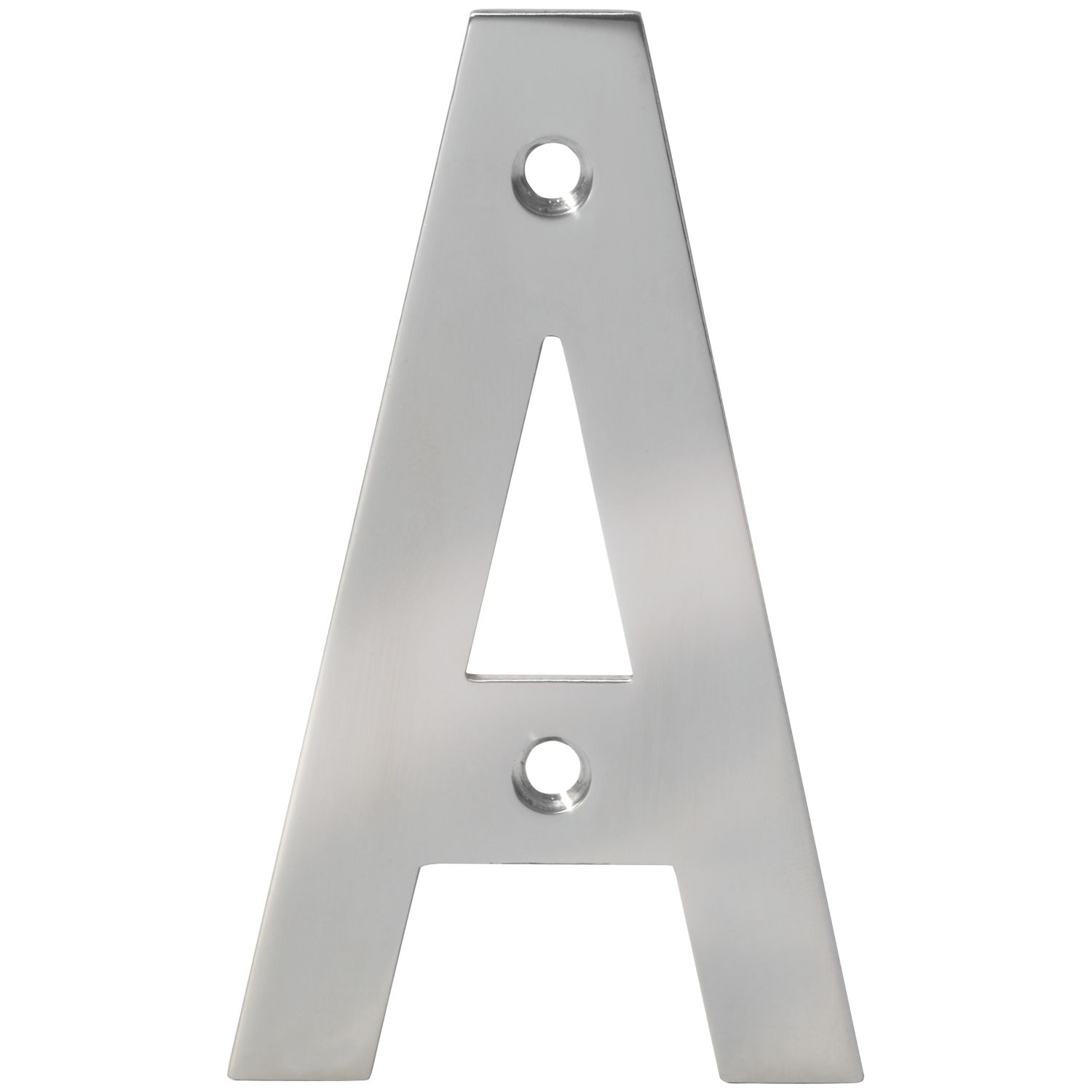 Eclipse Door Letter A Polished Stainless Steel 100mm (133FT)