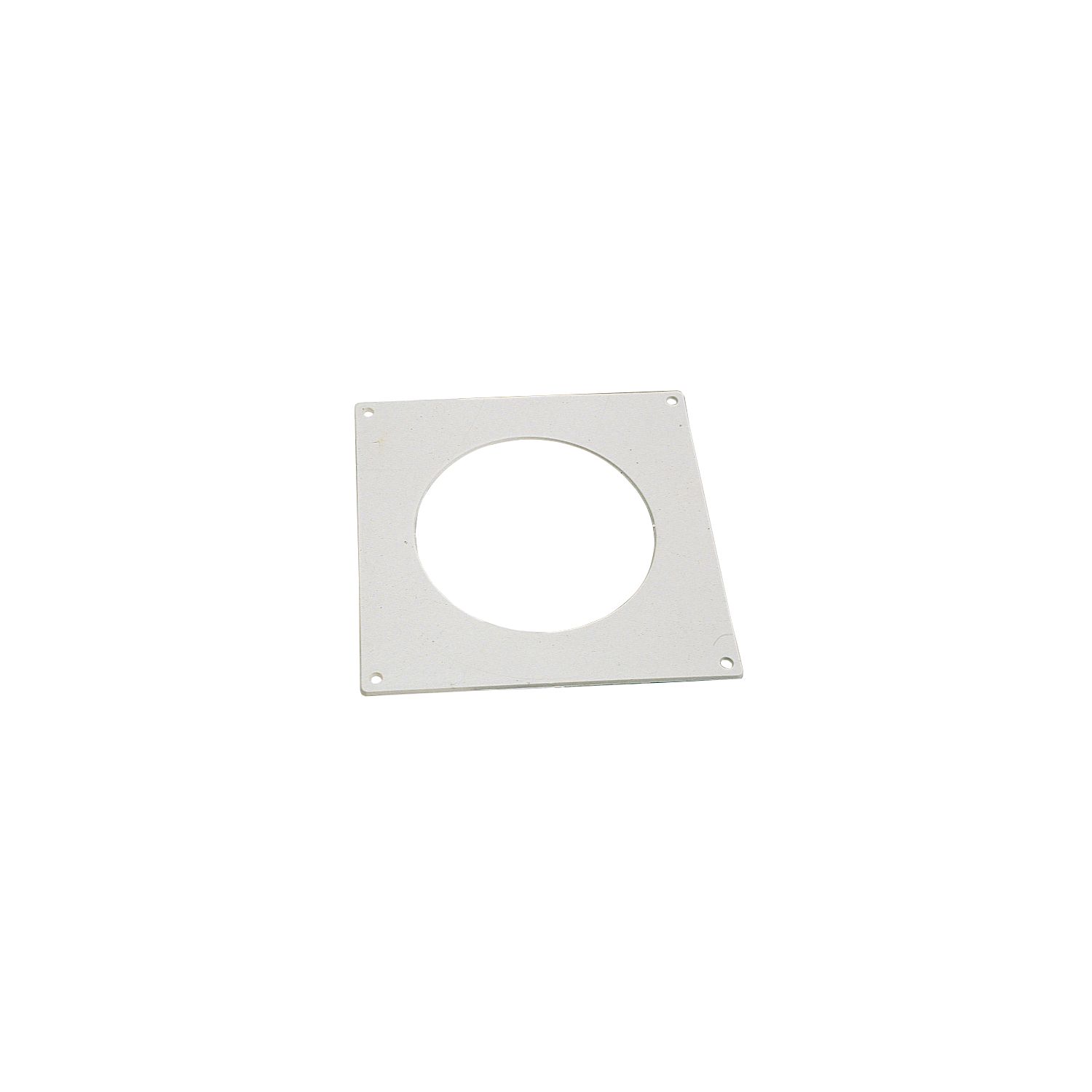 Manrose Round Pipe Wall Plate White 100mm (13448)