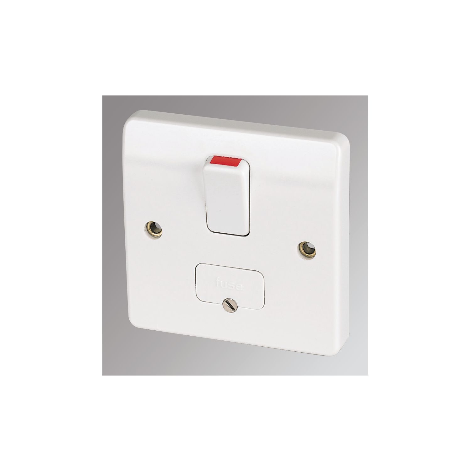 MK Logic Plus 13A Switched Fused Spur & Flex Outlet White (13479)