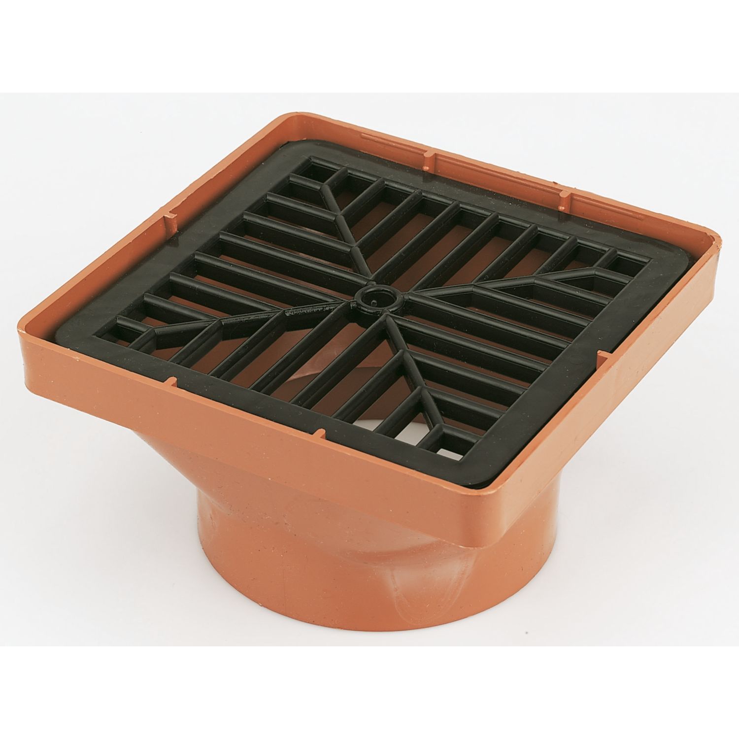 FloPlast Press-Fit Square Grid Hopper 110mm (13687)