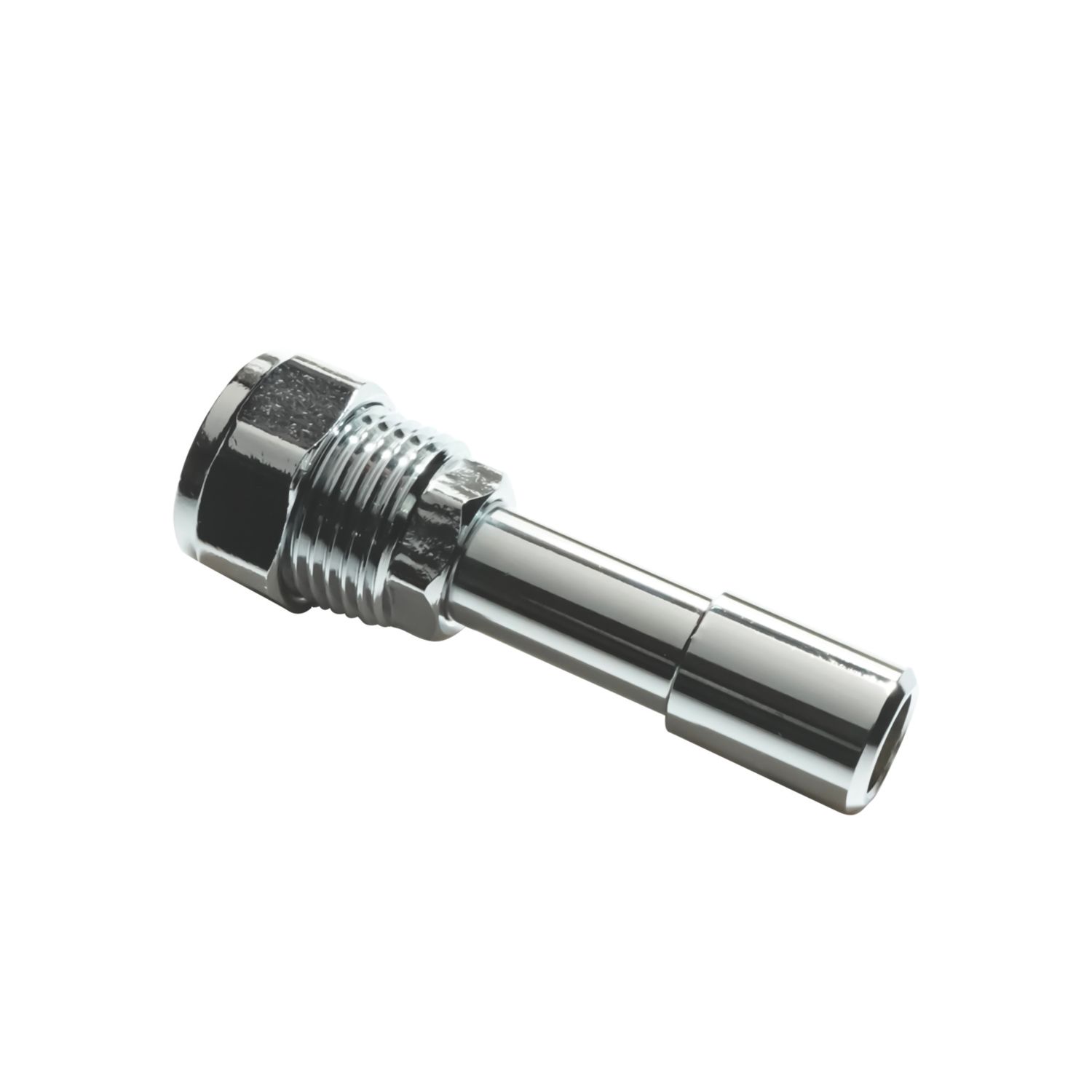 Flomasta 1/2" BSP Male Taper x 15mm Compression 73.5mm Chrome Radiator Telescopic Valve Extender (136FW)