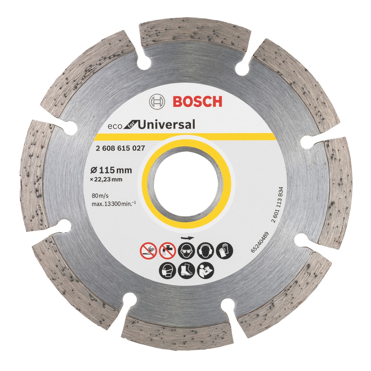 Bosch Masonry Eco for Universal Diamond Cutting Disc 115mm x 22.23mm (136GG)