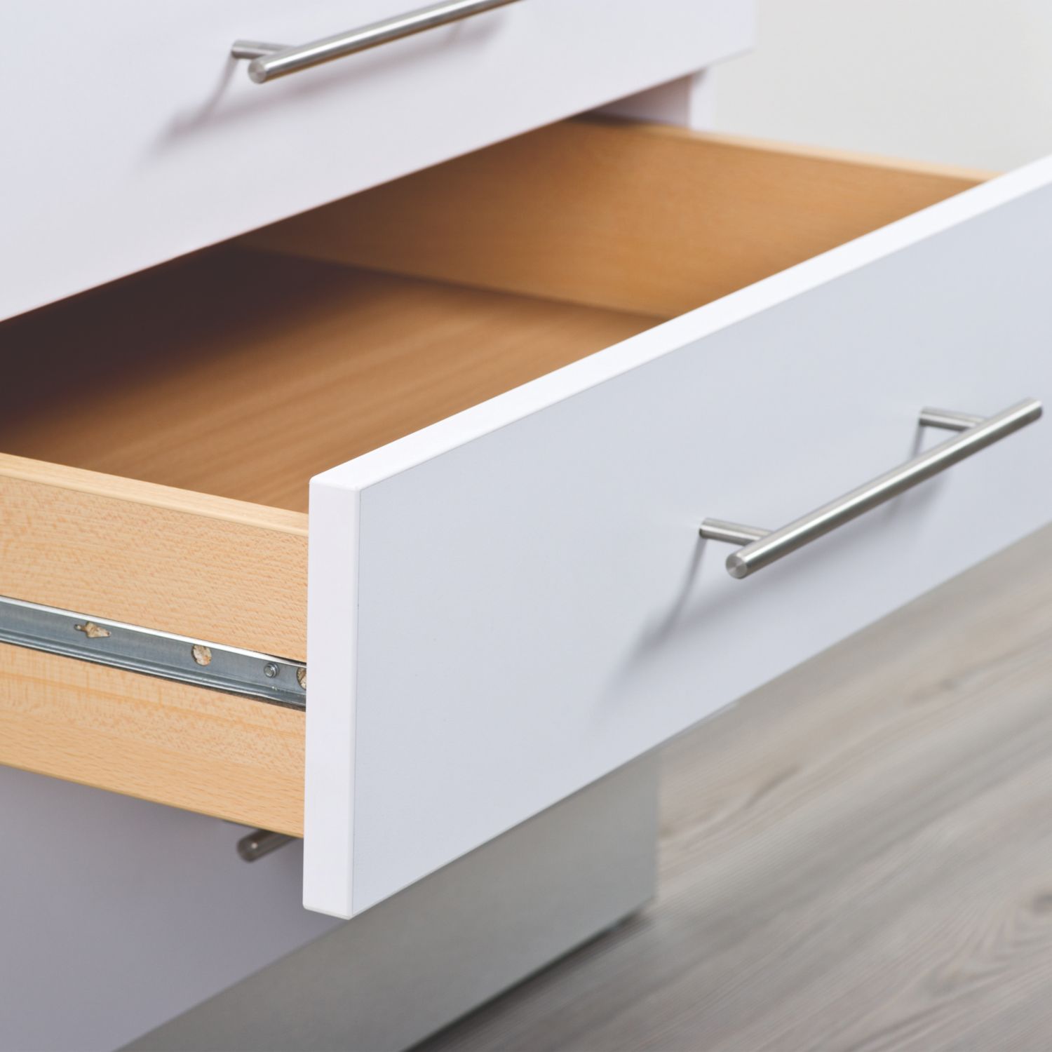 Essentials Steel Self-Closing Ball Bearing Drawer Runners 350mm 2 Pack (136VN)