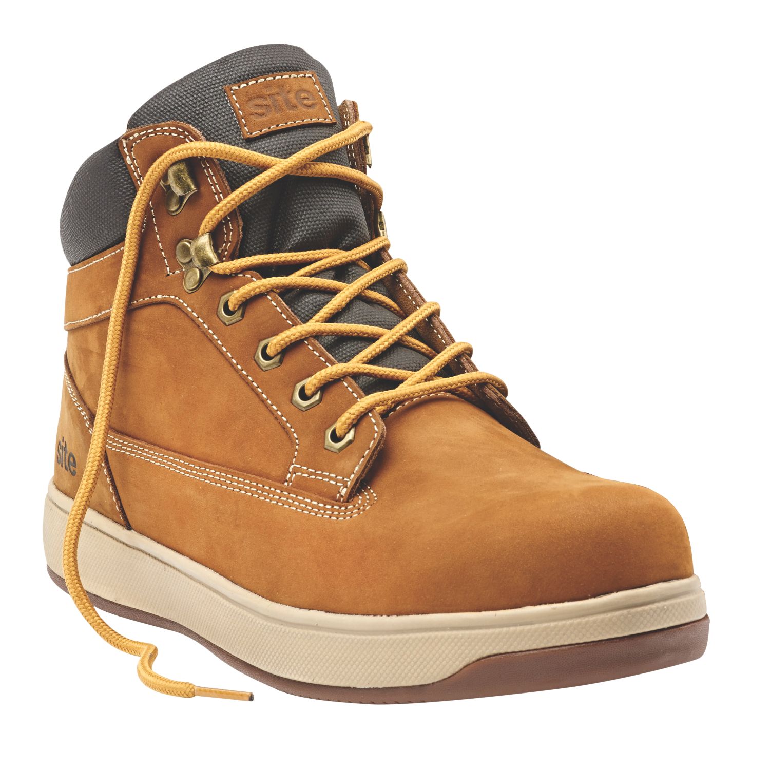 Site Touchstone Size 8 Dark Honey Water-Resistant Steel Toe Cap Safety Boots (1374H)