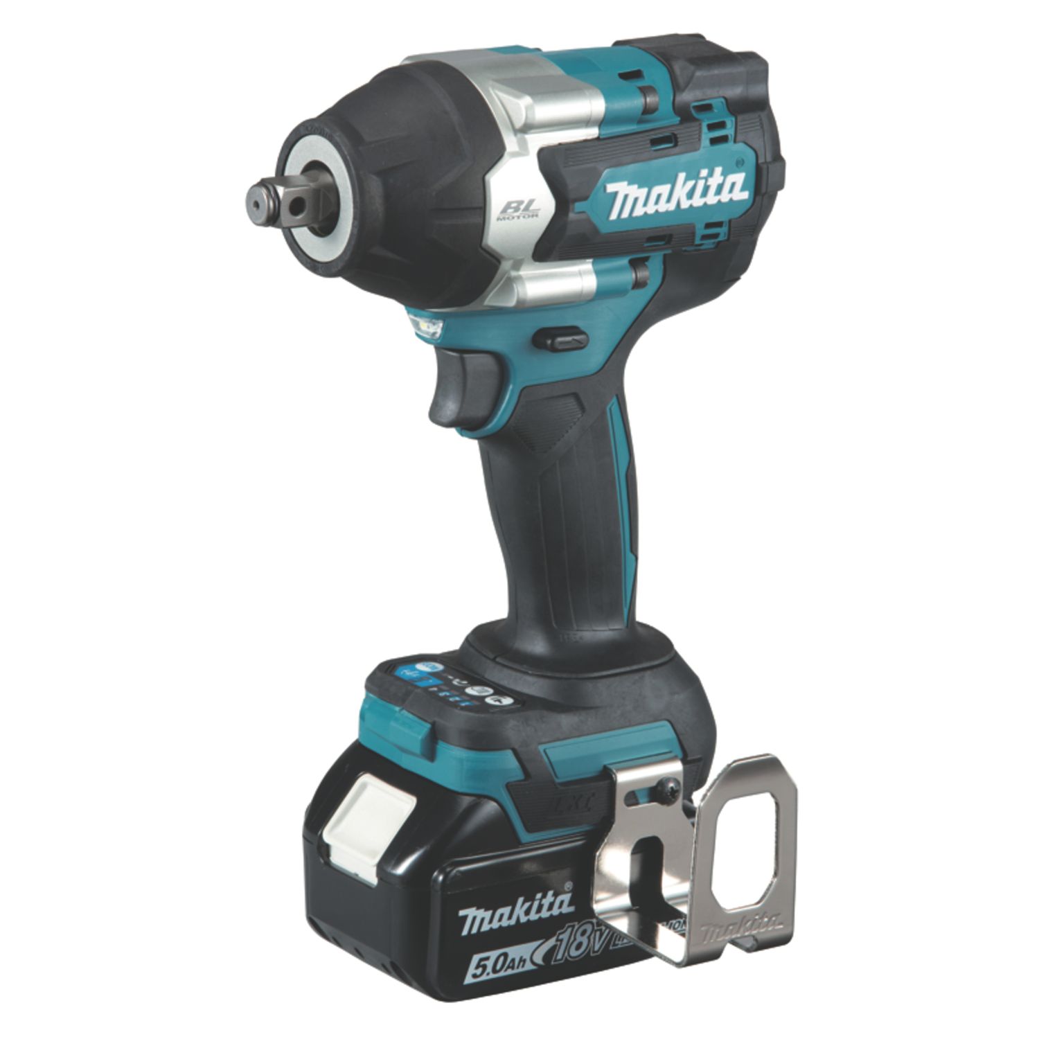 Makita DTW700RTJ 18V 2 x 5.0Ah Li-Ion LXT Brushless Cordless Impact Wrench (137XJ)