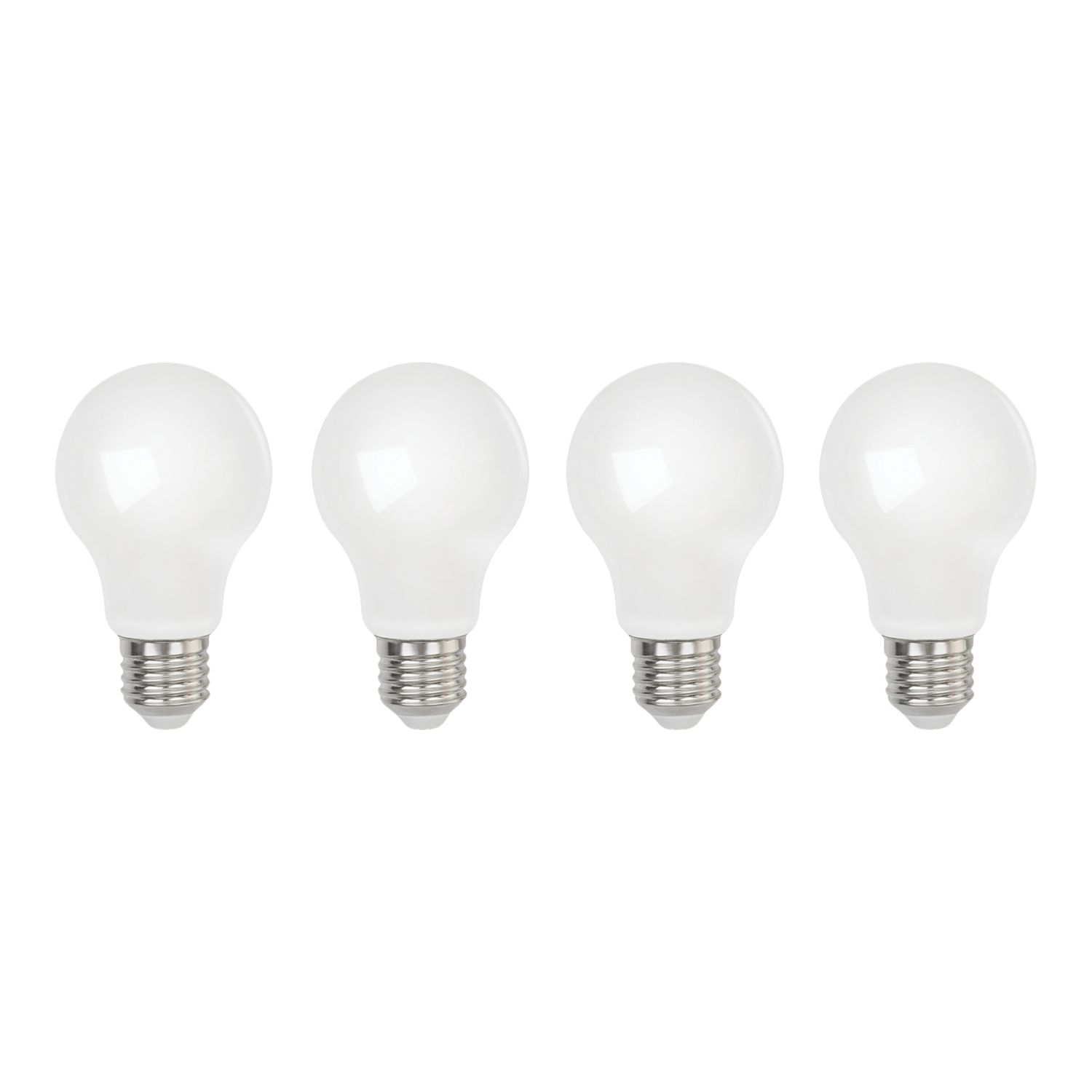 LAP E27 A60 LED Light Bulb Milky 806lm 4.9W 4 Pack (139CF)