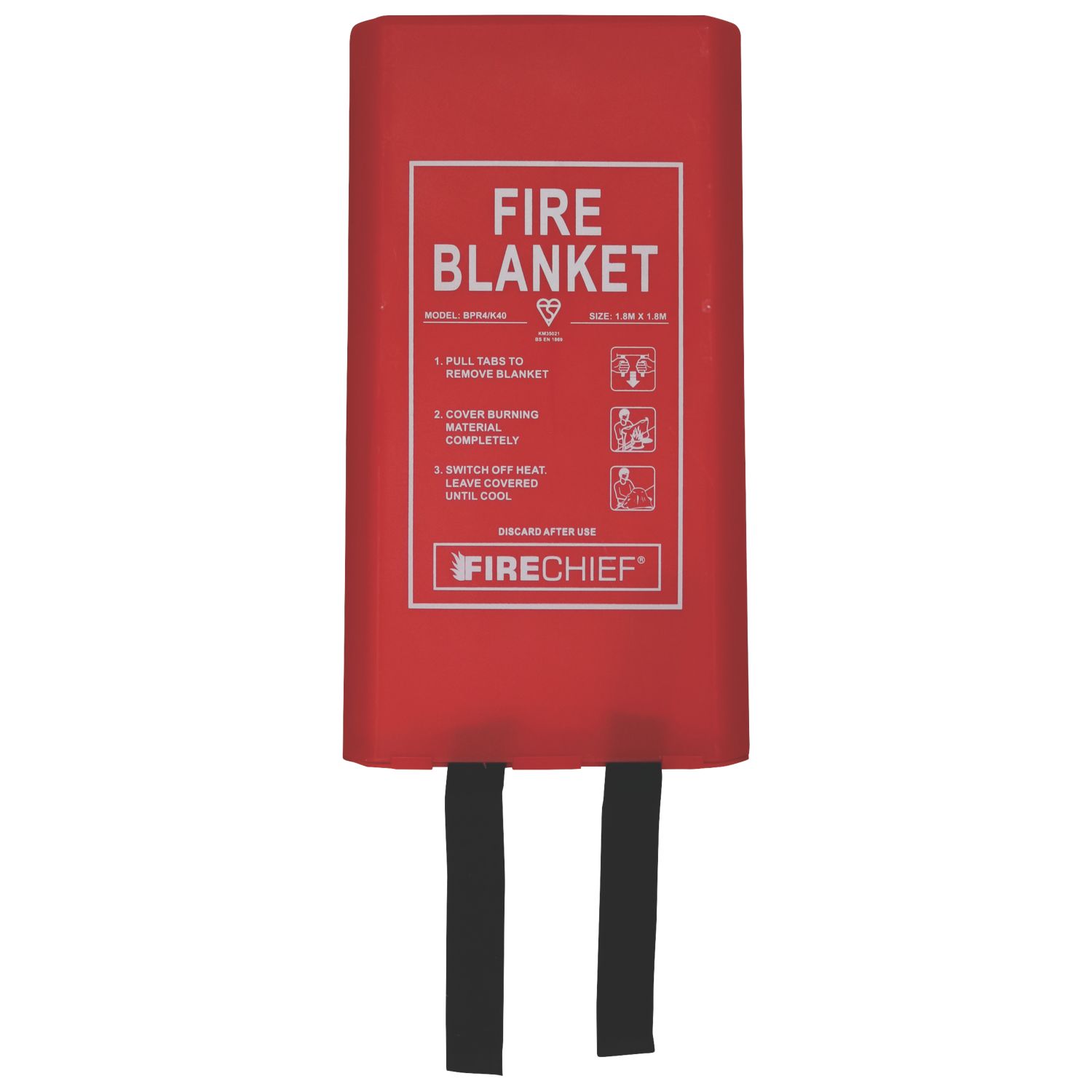 Firechief Fire Blanket with Rigid Case 1.8m x 1.8m (139FX)