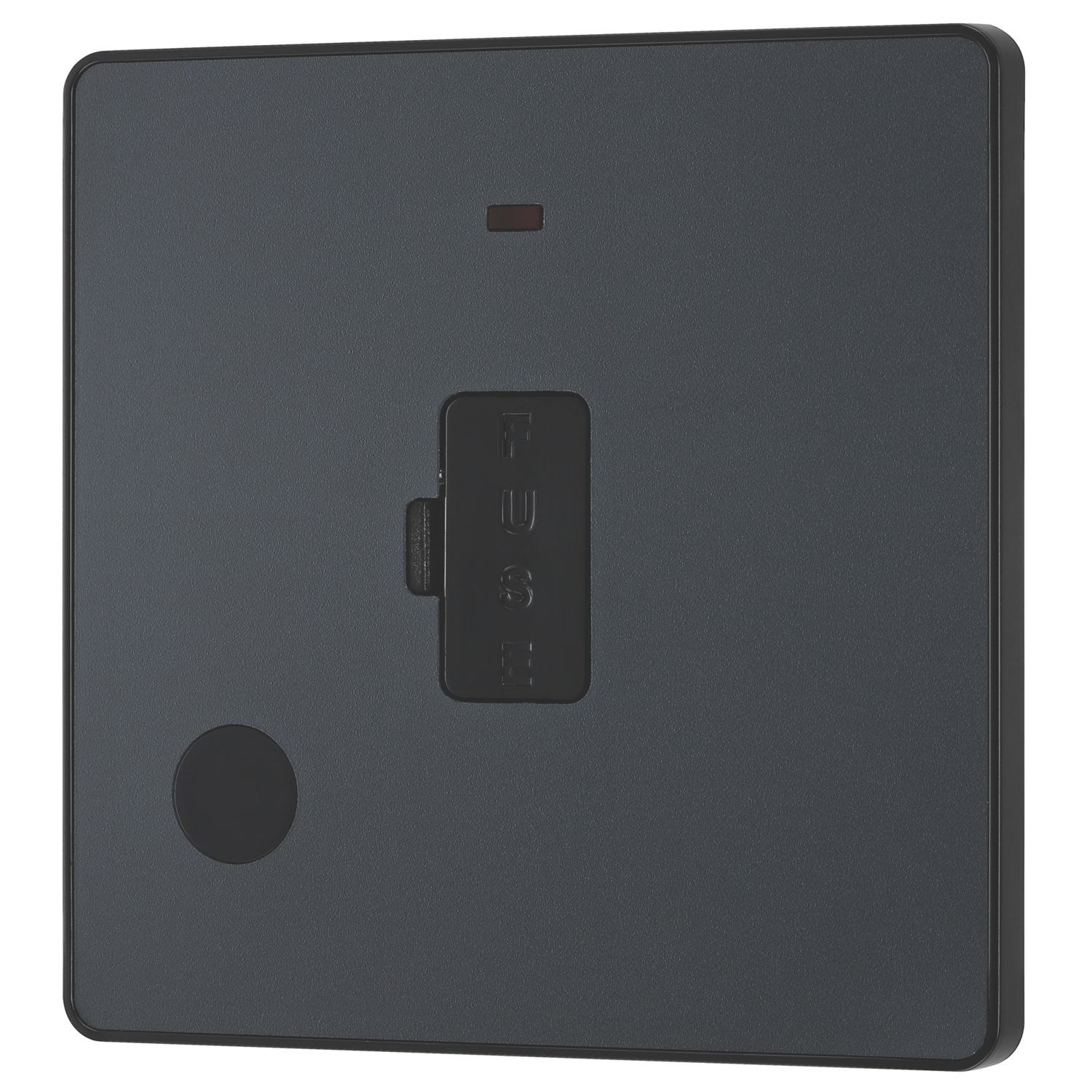 British General Evolve 13A Unswitched Fused Spur with LED Grey with Black Inserts (139PX)