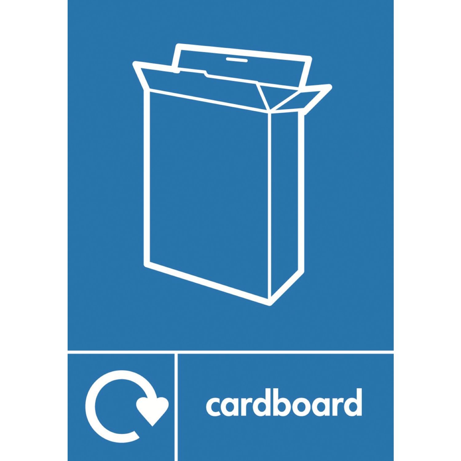 Essentials Cardboard Recycling Sign 297mm x 210mm (139YU)