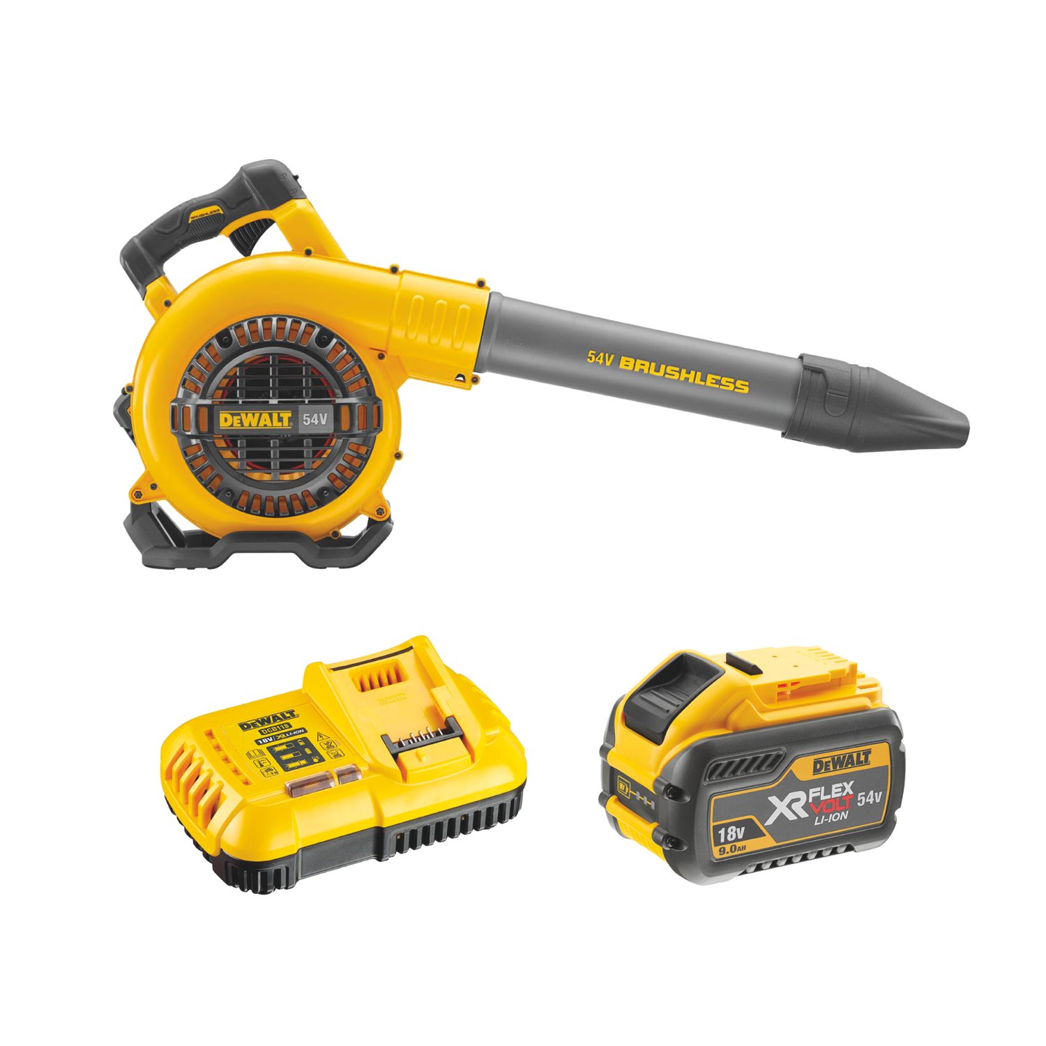 DEWALT DCM572X1-GB 54V 1 x 9.0Ah Li-Ion XR FlexVolt Brushless Cordless Blower (1404V)
