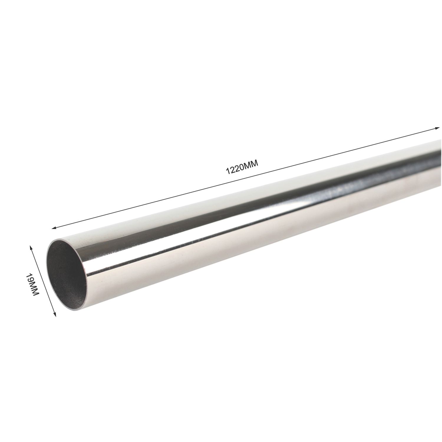 Essentials Tube Polished Stainless Steel 1220mm x 19mm (140TA)