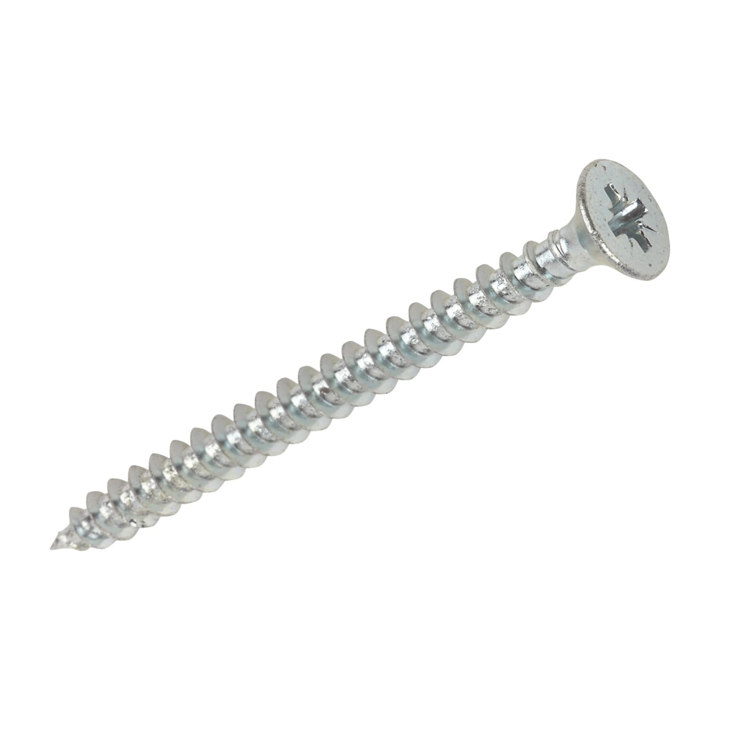 Silverscrew PZ Double-Countersunk Thread Cutting Multipurpose Screws 4mm x 16mm 200 Pack (14158)
