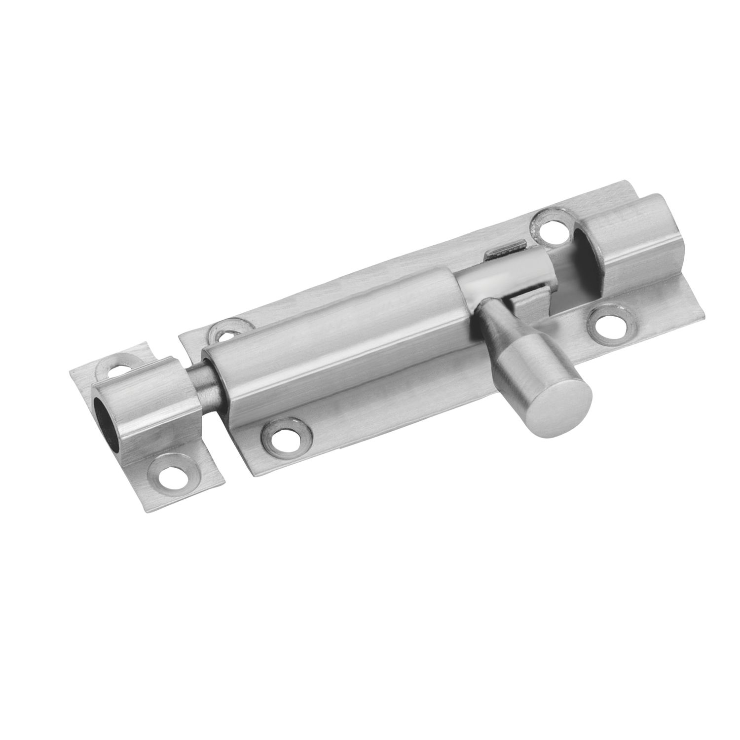 Smith & Locke Straight Barrel Door Bolt Satin Nickel 63mm (141PY)