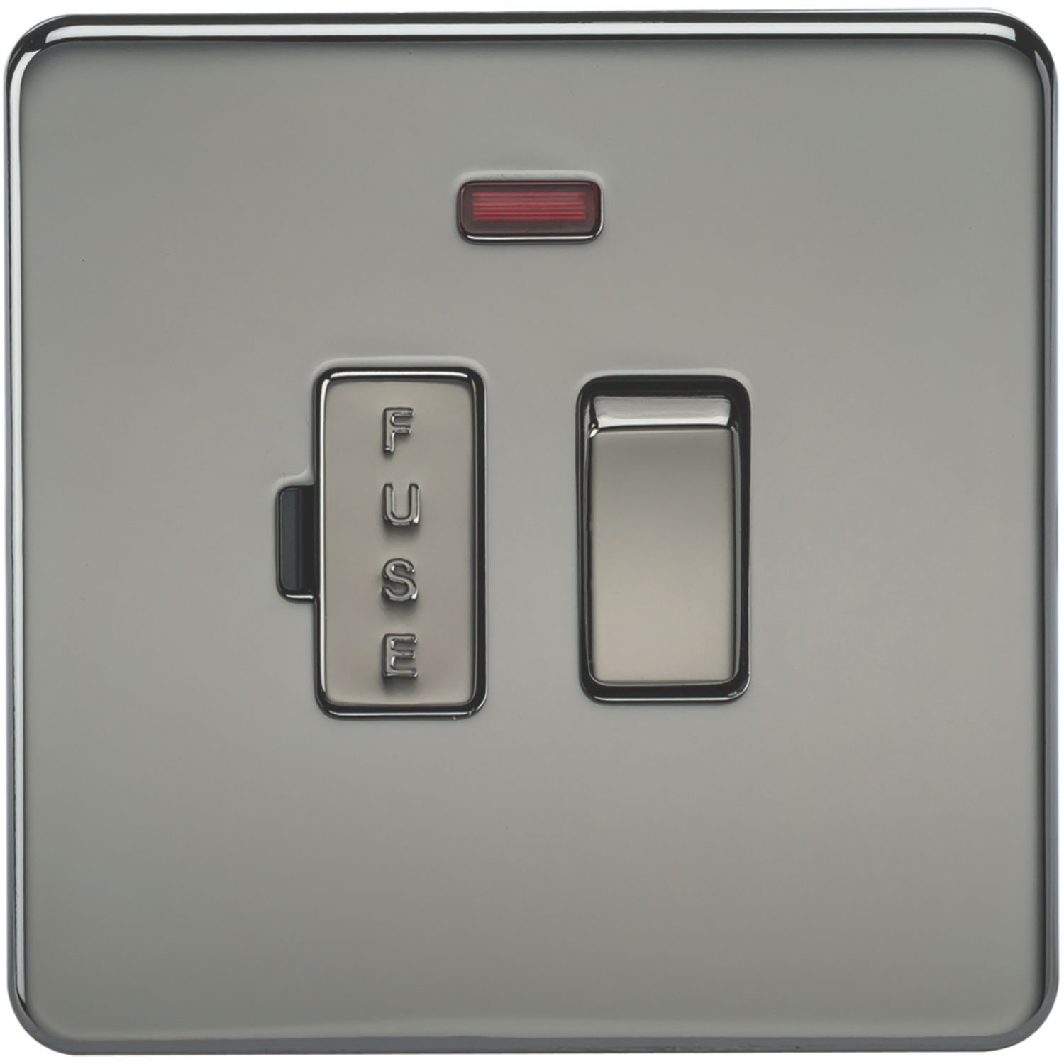 Knightsbridge 13A Switched Fused Spur with LED Black Nickel (141TX)