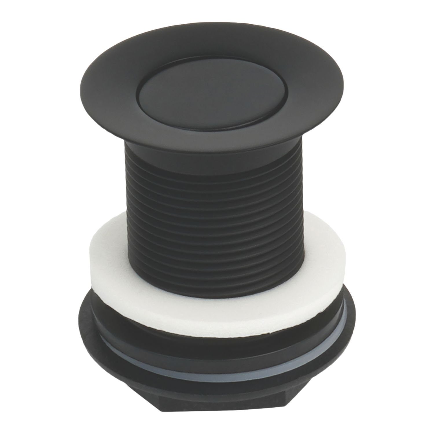 Flomasta Unslotted Captive Basin Waste Matt Black 65mm (141YX)