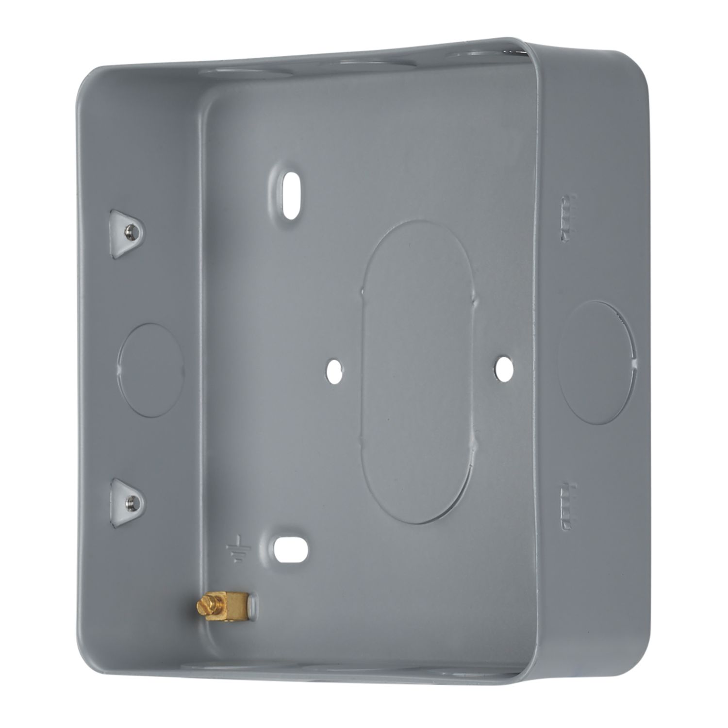 Contactum CLA3094 6/8-Module Grid Metal-Clad Back Box 37mm (142RP)