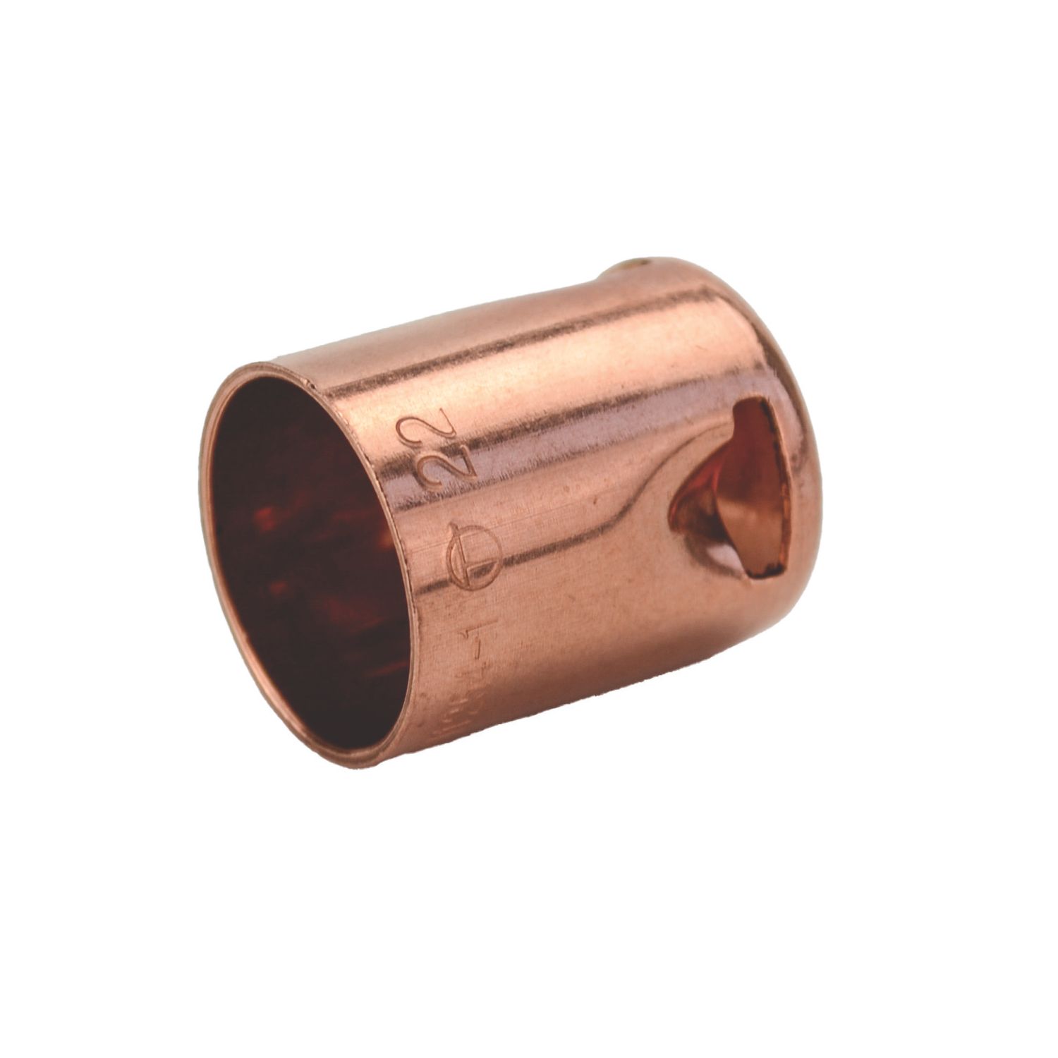 Tesla VFLOW Copper End Feed PRV Blow Off Cap 22mm (143RE)