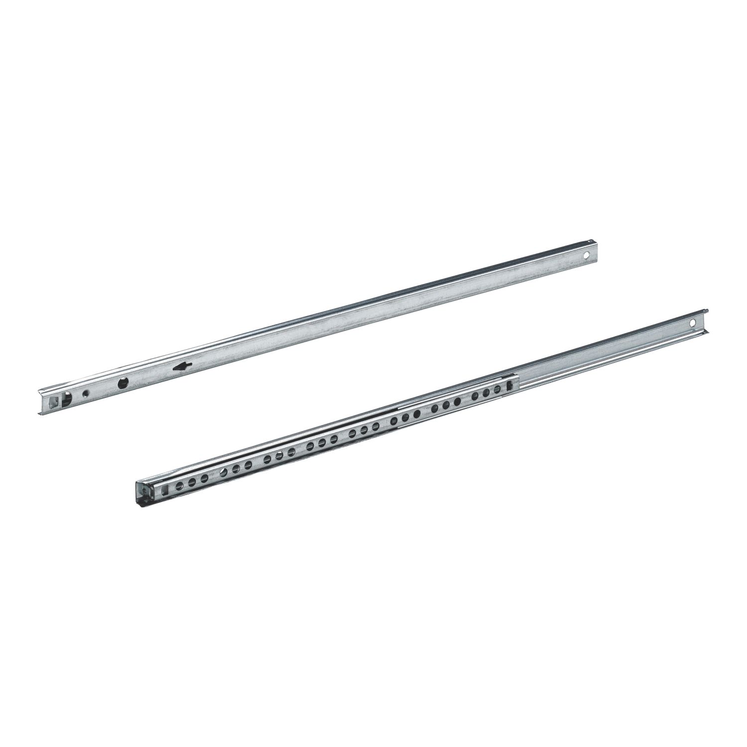 Essentials Steel Self-Closing Ball Bearing Drawer Runners 500mm 2 Pack (143VN)