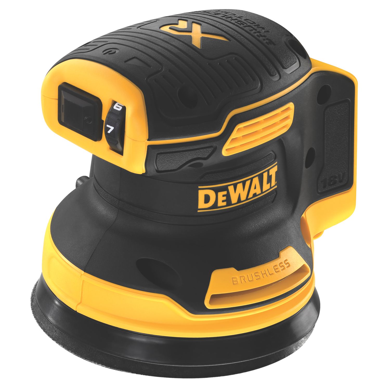 DEWALT DCW210N-XJ 125mm 18V Li-Ion XR Brushless Cordless Random Orbital Sander - Bare (145JF)