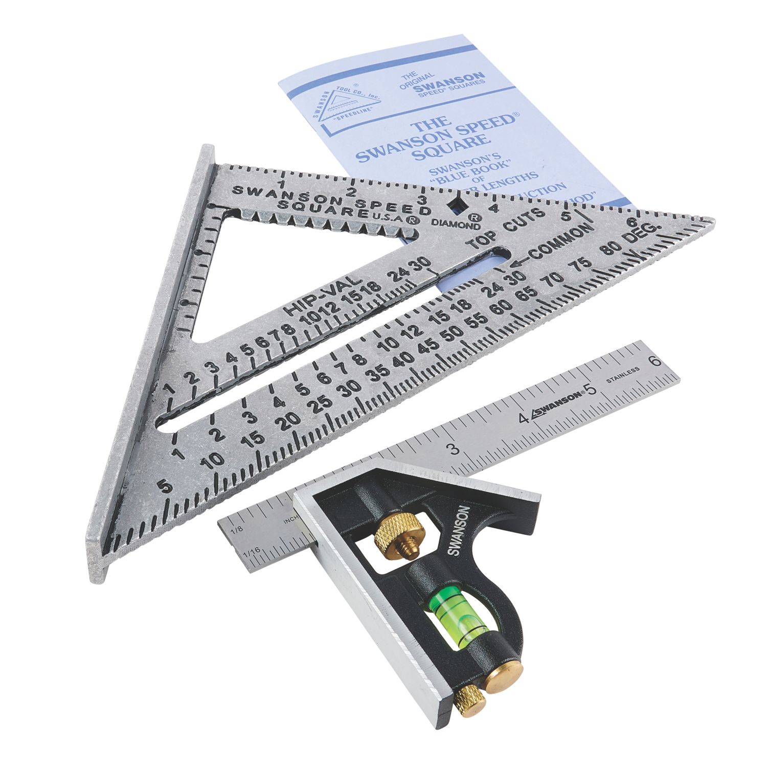 Swanson Tools Combination Square 7" (175mm) 2 Piece Set (145RG)