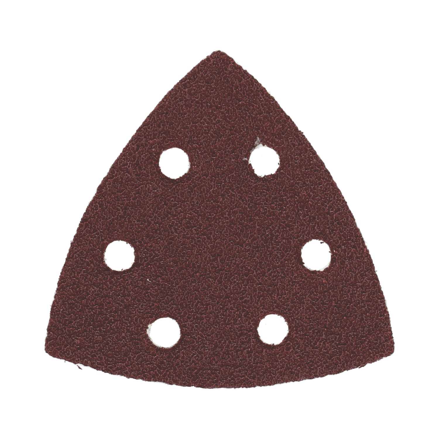 Flexovit Delta A203F 80 Grit 6-Hole Punched Multi-Material Sanding Triangles 95mm x 95mm 6 Pack (145RT)