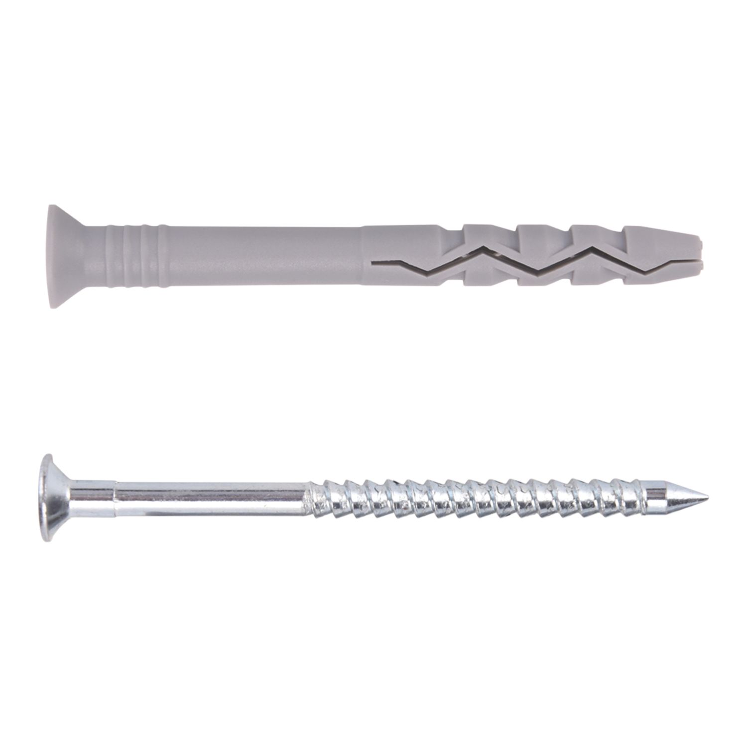 Easyfix Nylon & Steel Countersunk Head Hammer Fixings 10mm x 100mm 10 Pack (146YY)